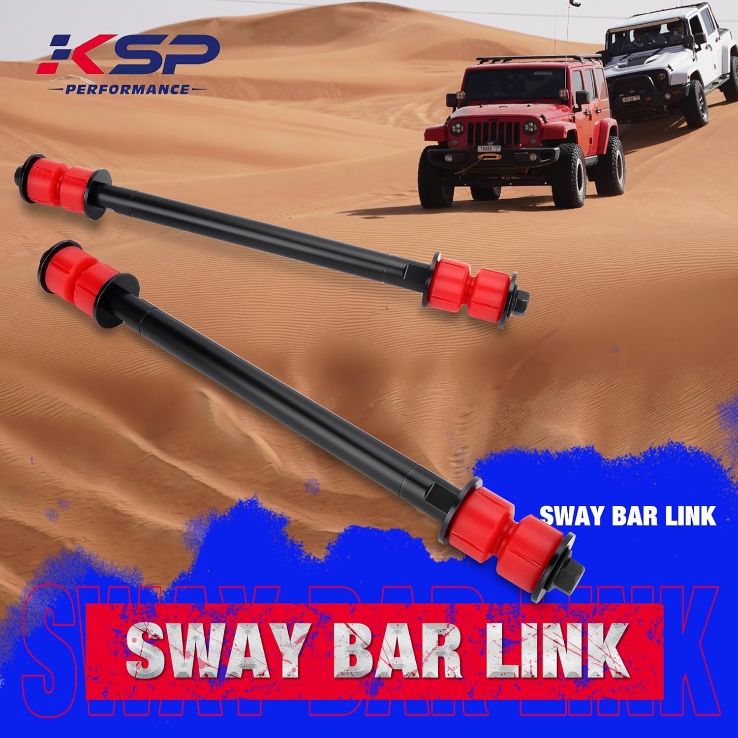 KSP 2pcs 4-6'' Extended Front Sway Bar Link for Chevy Silverado Tahoe GMC Sierra