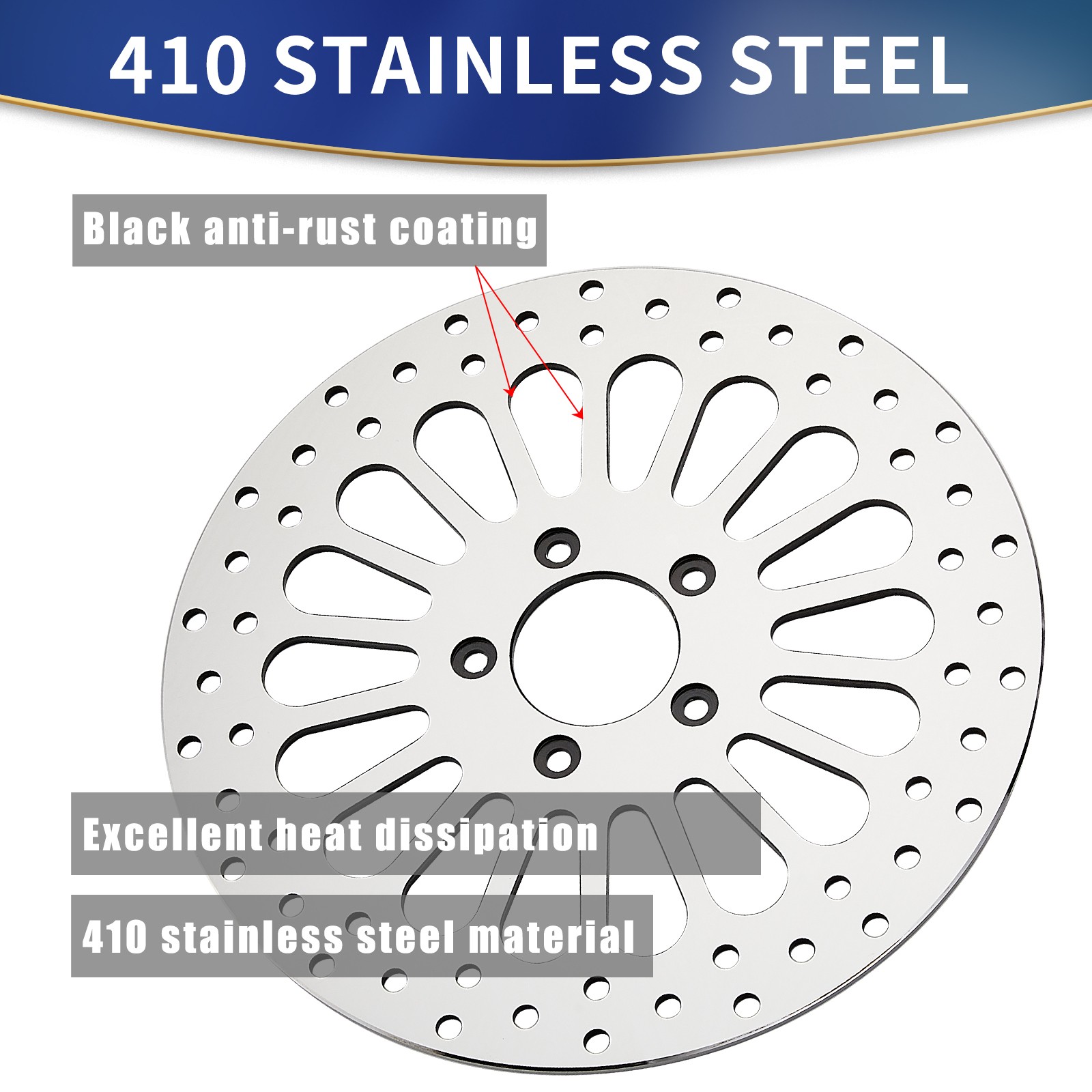 11.8"Brake Rotors 2*Front +1*Rear Polished For Harley Harley Davidson Touring