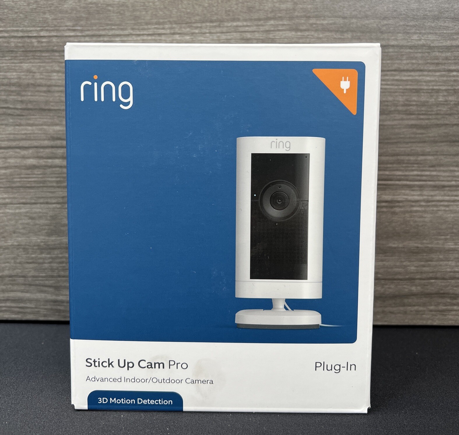 Ring - Stick Up Cam PRO Plug In Indoor/Outdoor Security Camera with 3D Motion