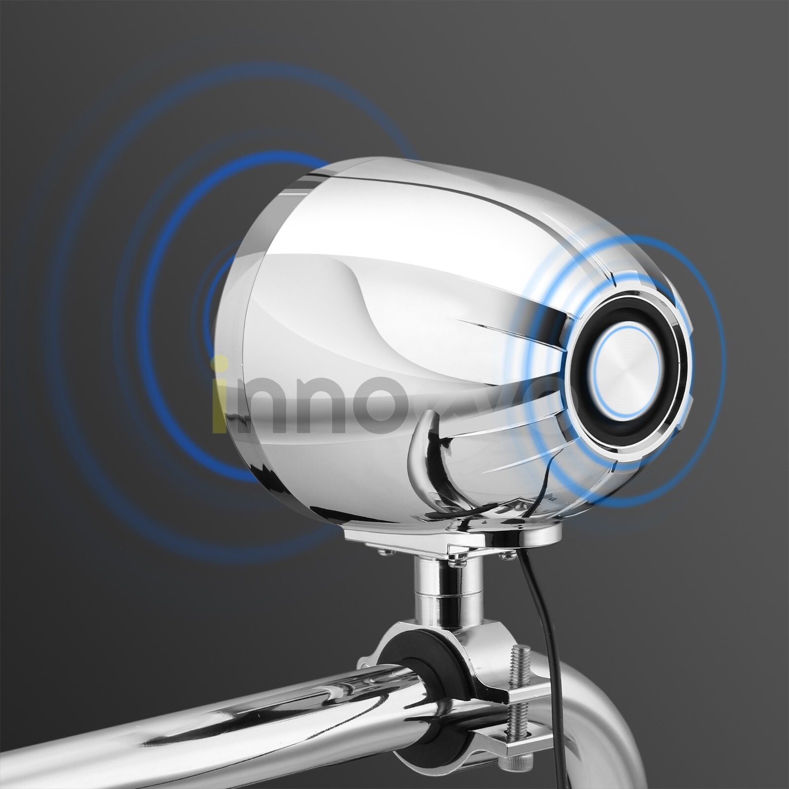 Bluetooth Waterproof 1600W Amp Stereo Audio FM Radio System Motorcycle 4 Speaker