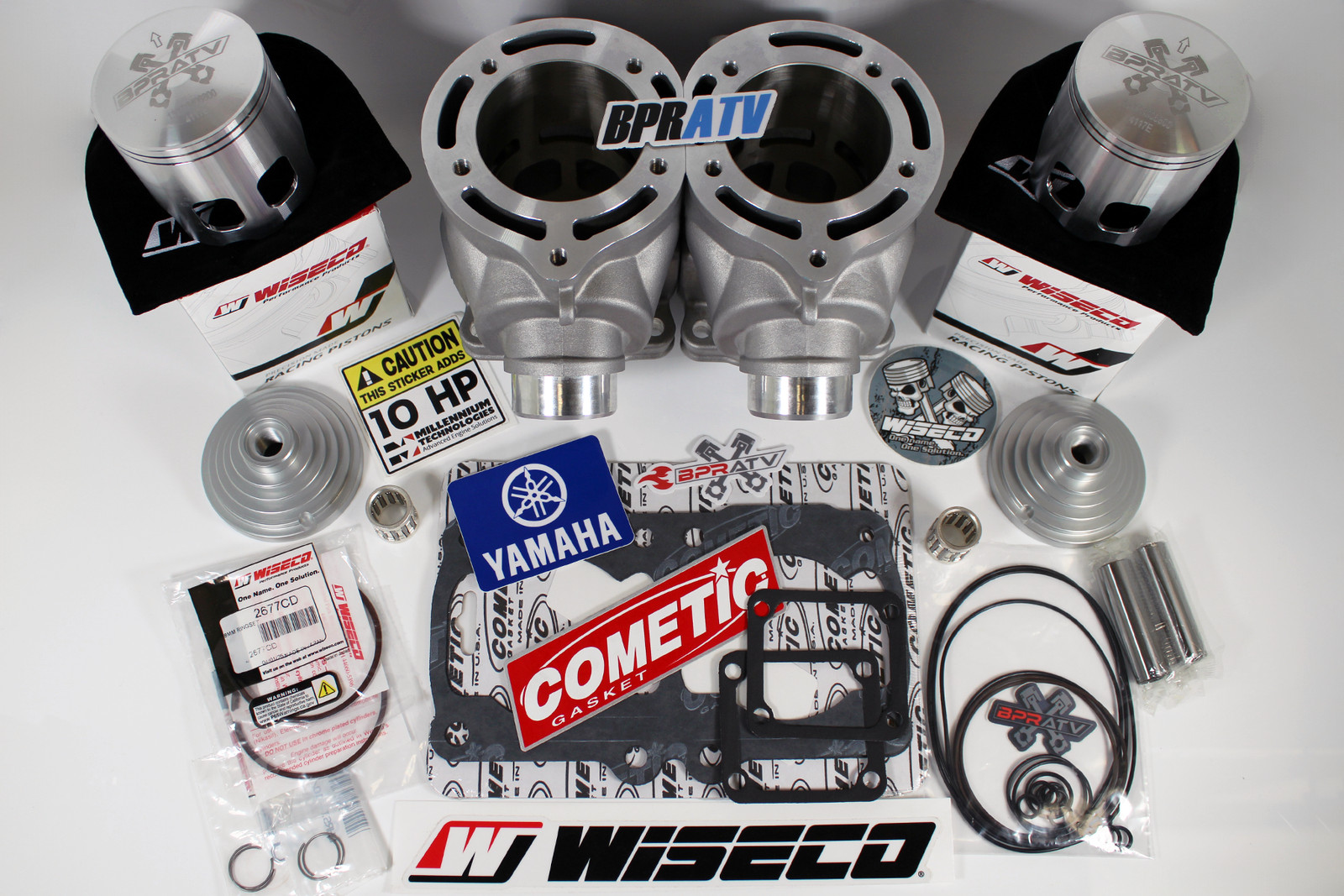 Banshee ARES 68mm Cylinder Kit Complete 421cc Stroker +4mm Wiseco Pistons Gasket