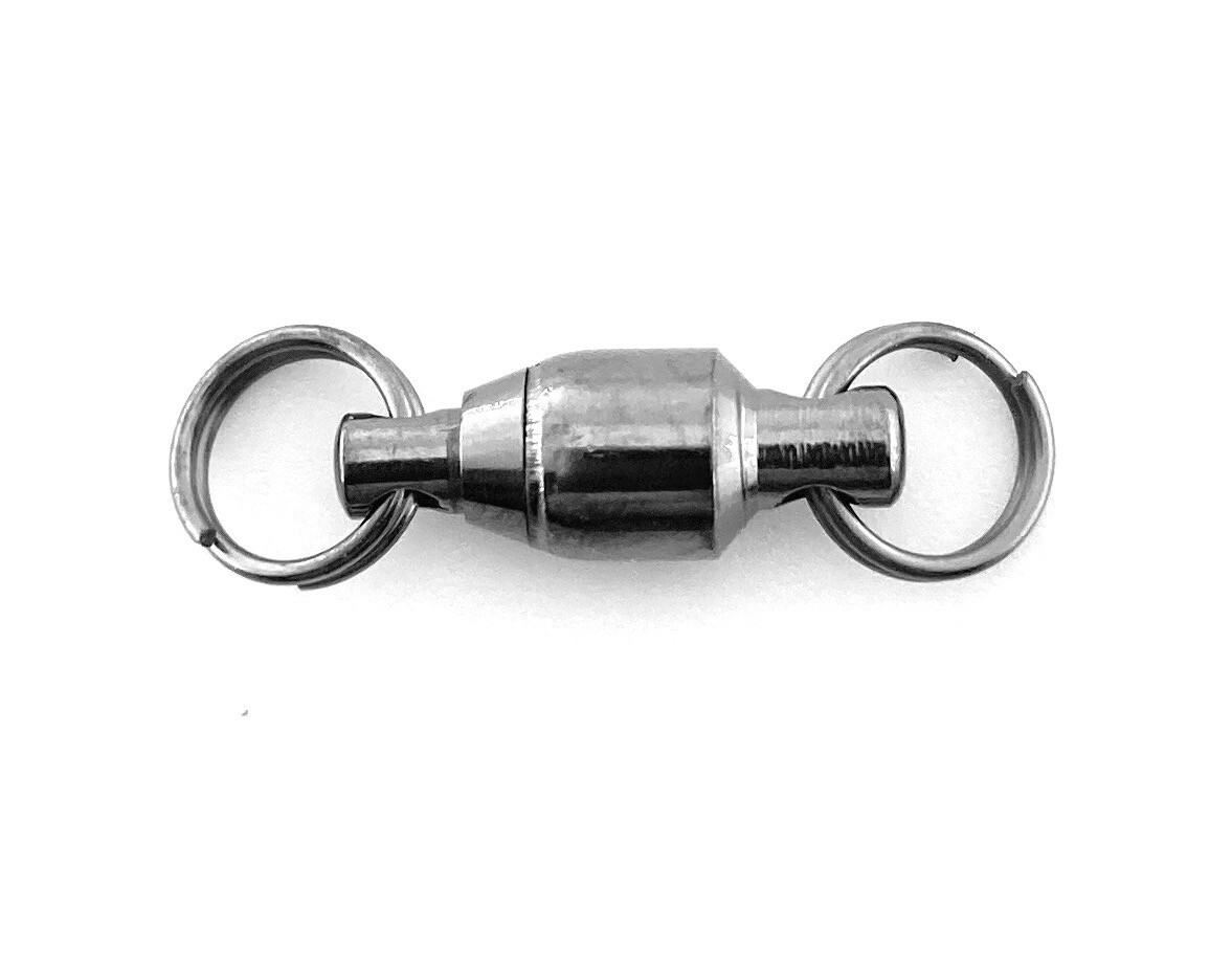 Ball Bearing Swivel with Split Rings - Sizes #0 thru #4