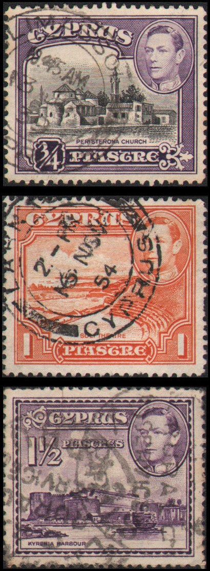 Cyprus #145//147A Used