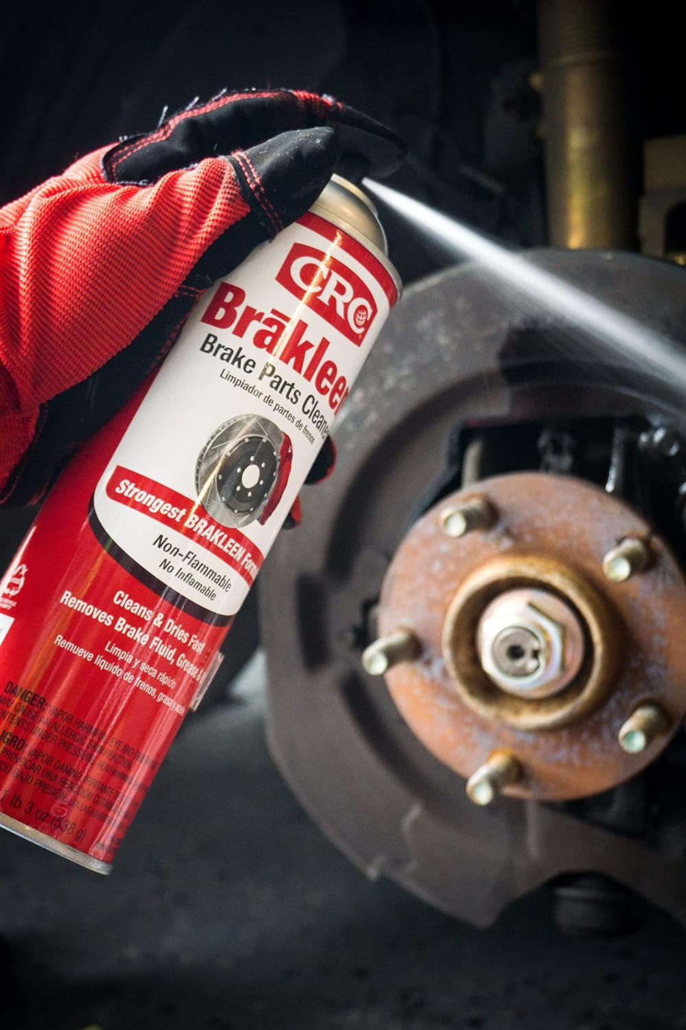 CRC Brakleen 1003706 Brake Cleaner Spray Non-Flammable, 19 oz, 12 Pack