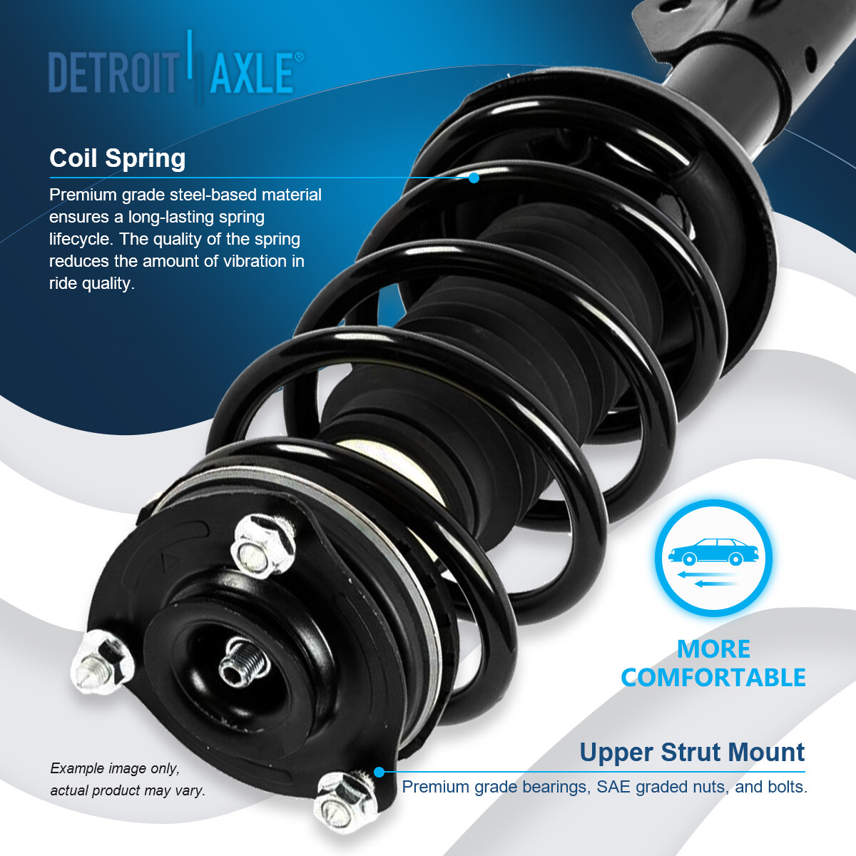 Front Struts w/ Spring Rear Shock Absorbers for 2006-2011 Honda Civic Acura CSX