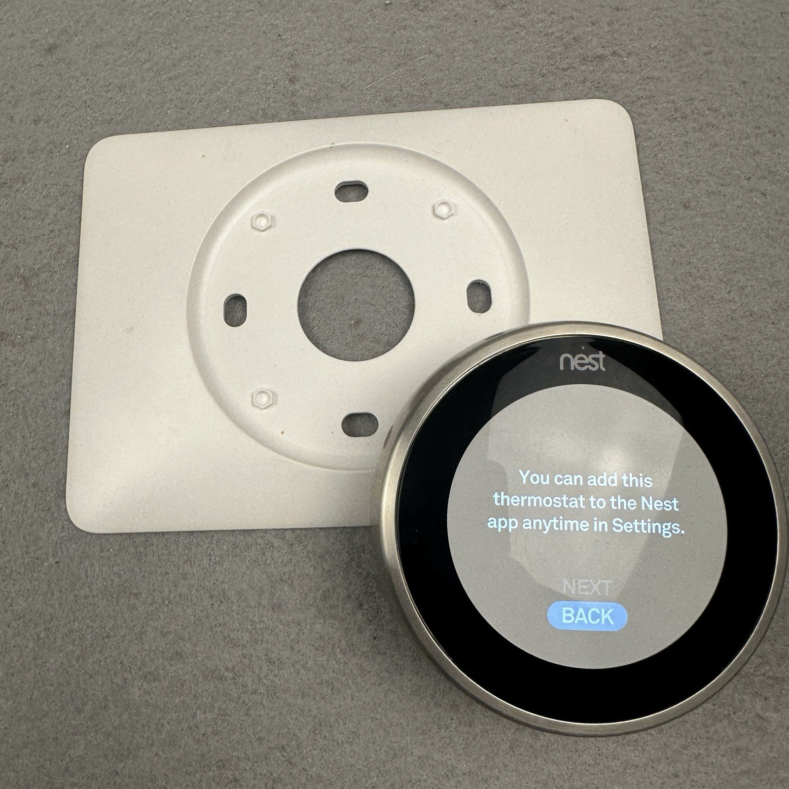 Google Nest 3rd Gen Learning Thermostat Smart Stainless Steel A0013 Reset