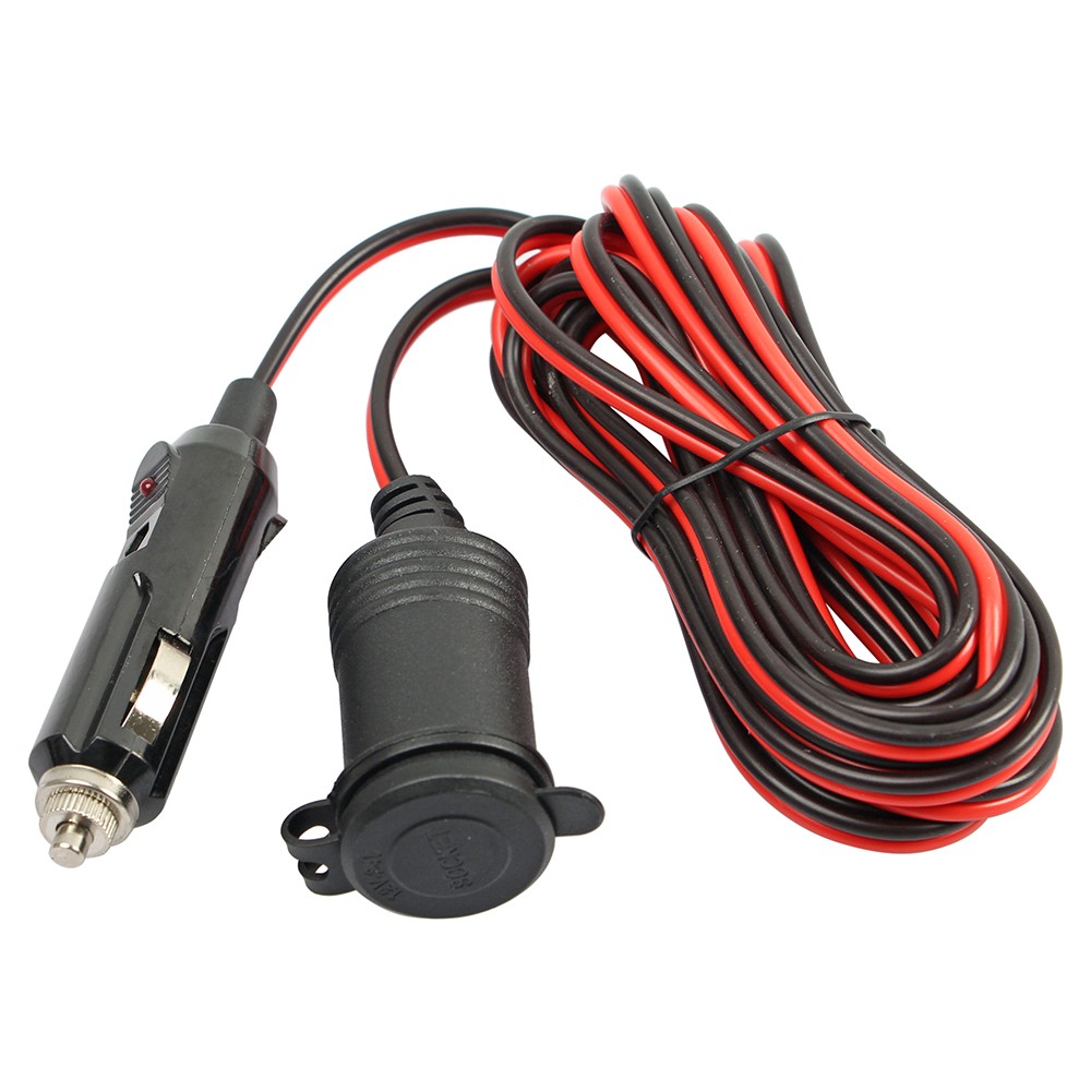 12V Car Cigarette Lighter Socket Extension Cord Cable Heavey Duty Adapter 13FT