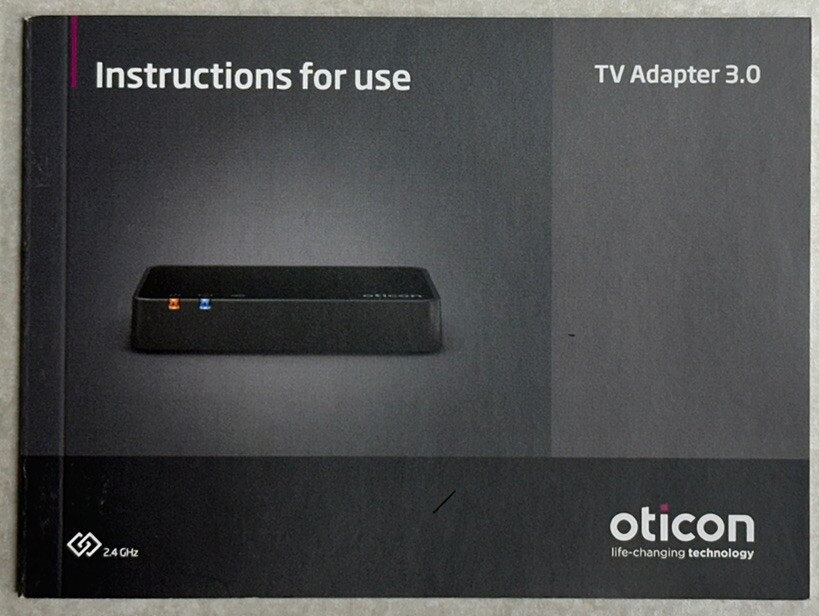 Oticon TV3 Bluetooth box. All Cables included. Very Lightly Used. 30 Day Return