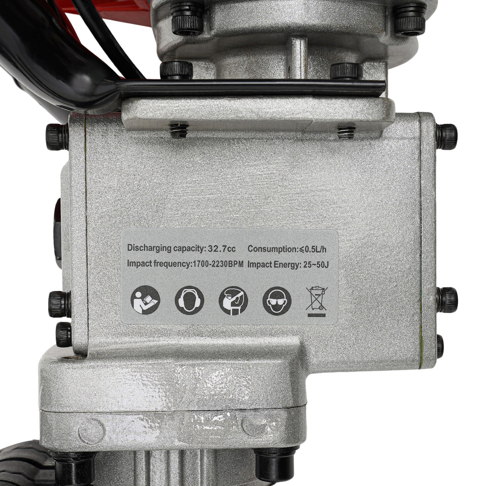 2 Stroke Gas Powered T Post Driver Fence Pile Driver Jack Hammer w/Chisel 32.7cc