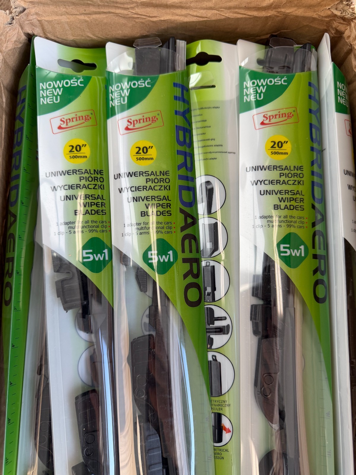 50 pcs Bulk 20" Universal Wiper Blades Master Case