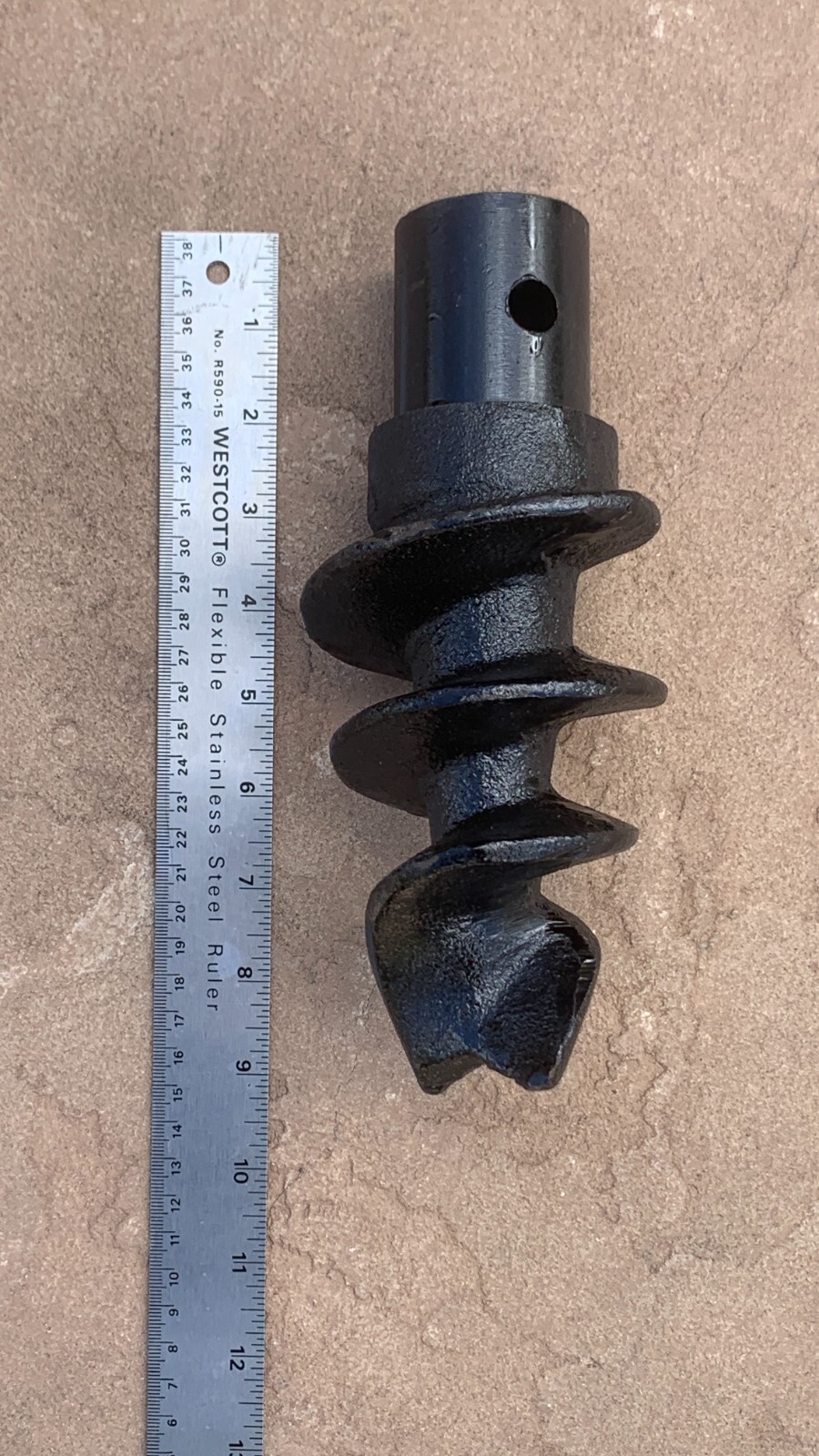 Bolt-on Spiral Point Auger Pilot Tip for 2" ID Tube Bits