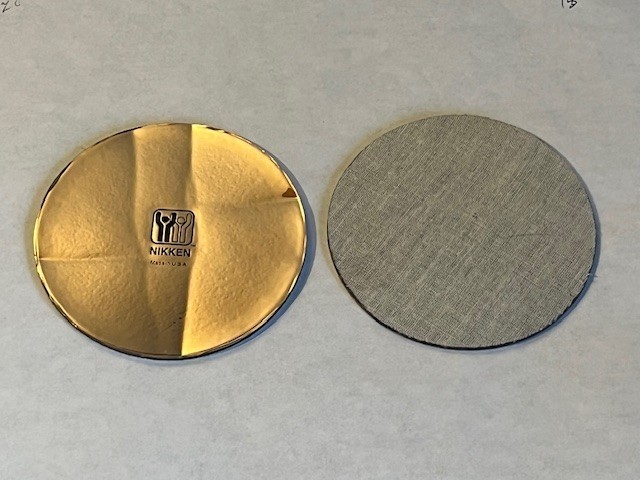 (1) NIKKEN KENKO GOLD MAX 3.5 DIA PROMO PAD MAGNET #1477 - READ!!