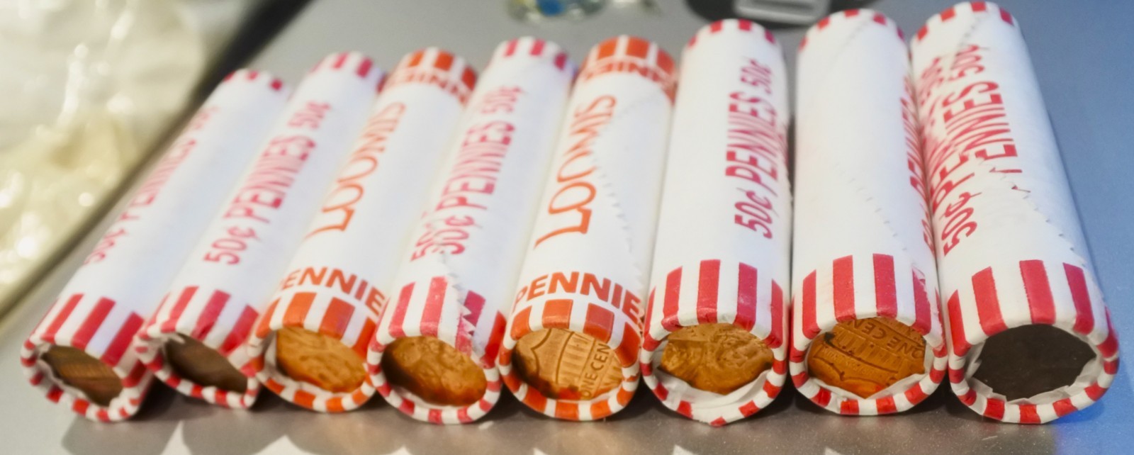 2 Fed Sealed Penny Rolls from Bank Boxes Unsearched Find Wheat Copper ERRORS?