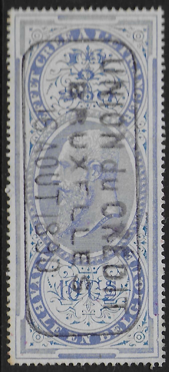 Belgium stamps 1890 Cinderella Union du Oredit VF