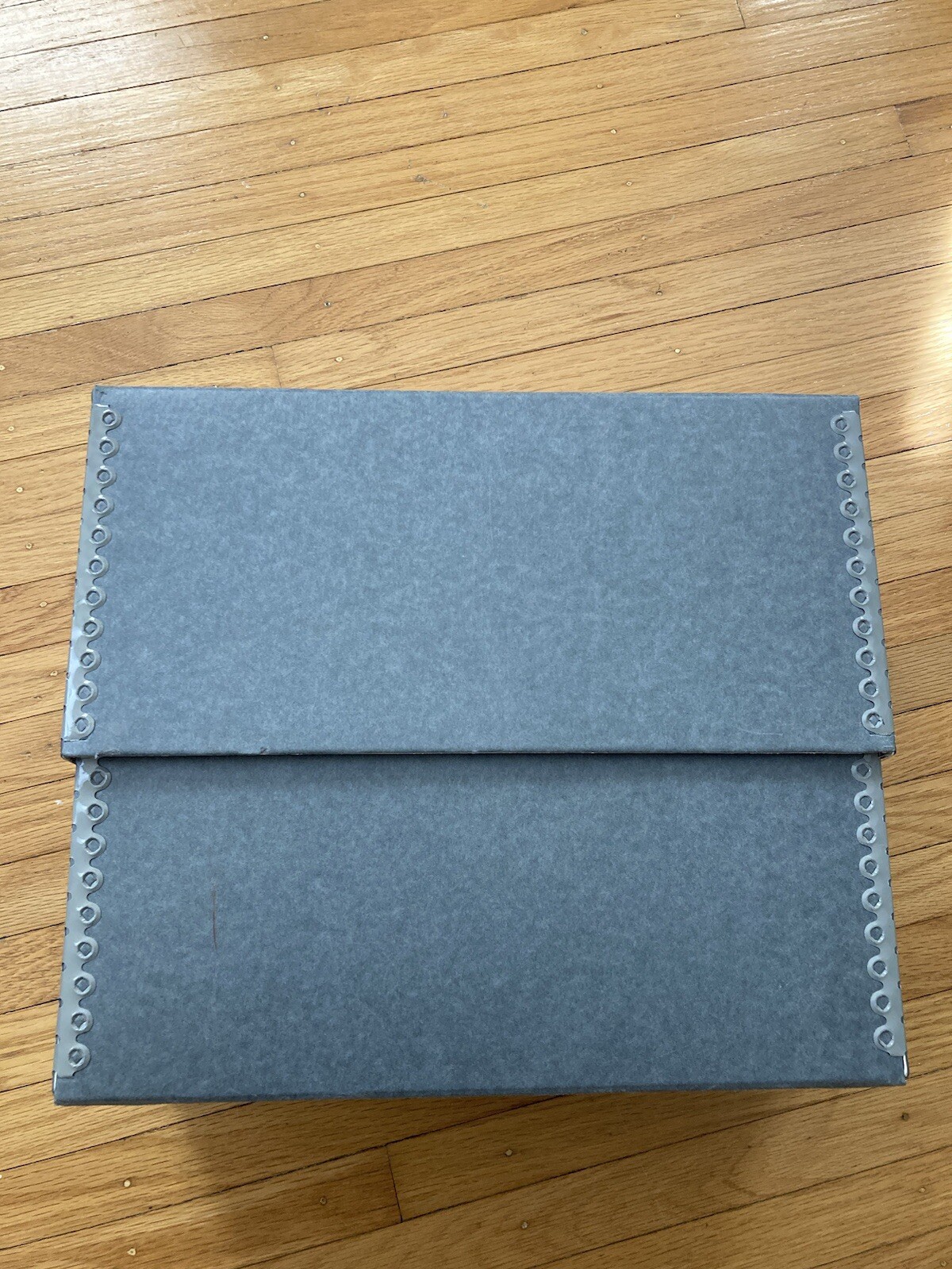 Vtg Archival Folio Storage Box Metal Edge Archival Boxboard Acid-Free 12.5x10x3