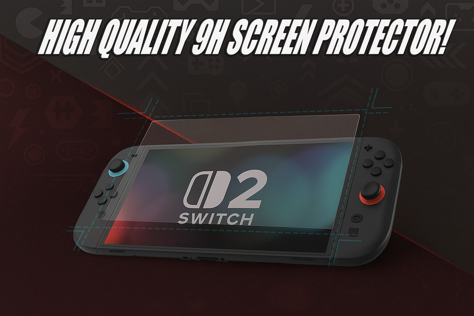Nintendo Switch 2 Carry Case Screen Protector Travel Case Hard EVA Shell