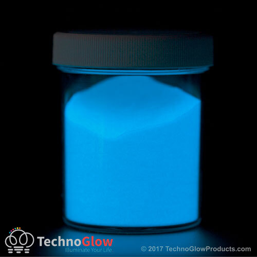Blue Glow In The Dark Pigment Powder - GID and UV Reactive