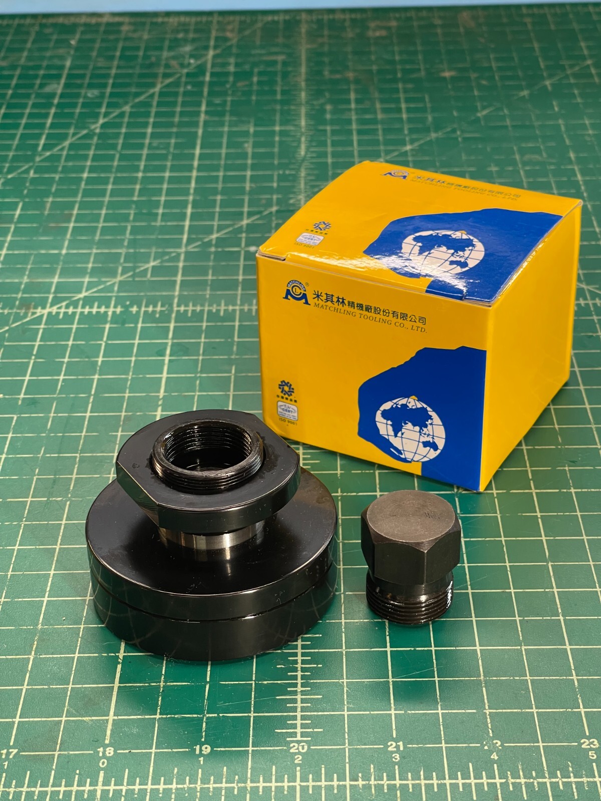 (1) Surface Grinder Wheel Hub, Grinding Wheel Adapter, LH Thread, 1-1/4" Bore