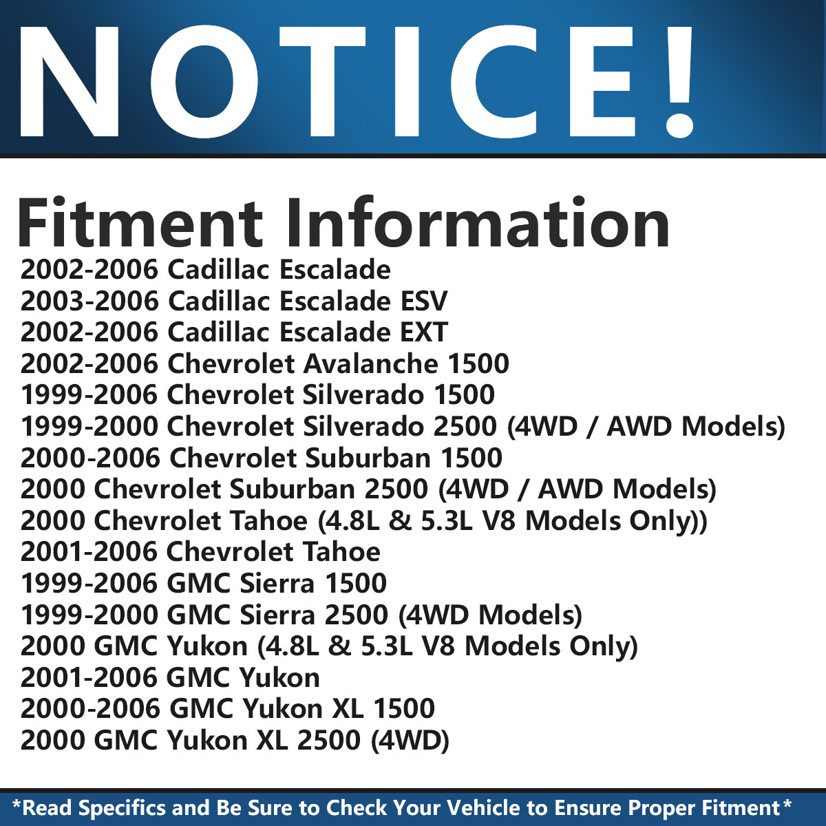 Front Inner & Outer Tie Rods for Chevy Silverado GMC Sierra 1500 Tahoe Yukon