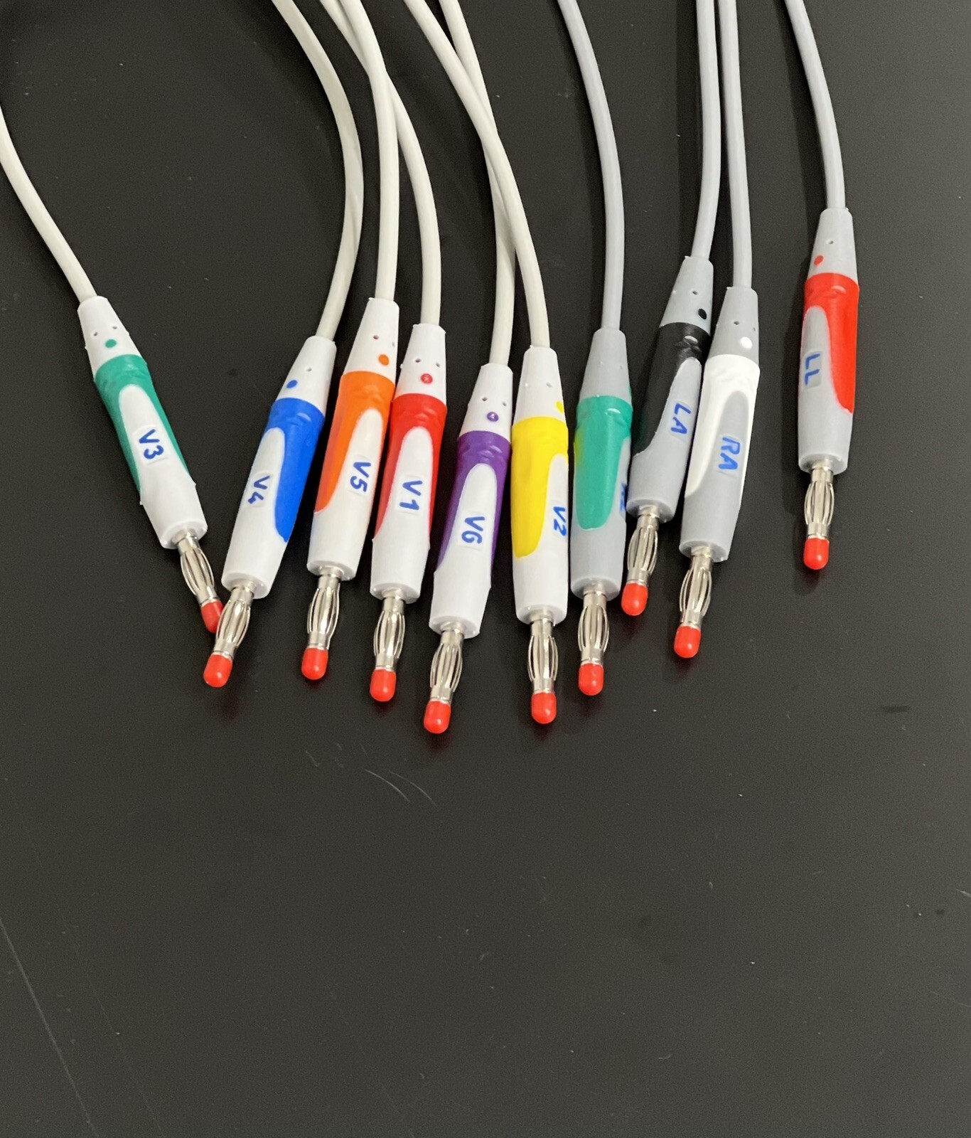 Schiller AT1, AT2 15 pin 10 Leads Banana EKG Cable 4.0 - Same Day Shipping