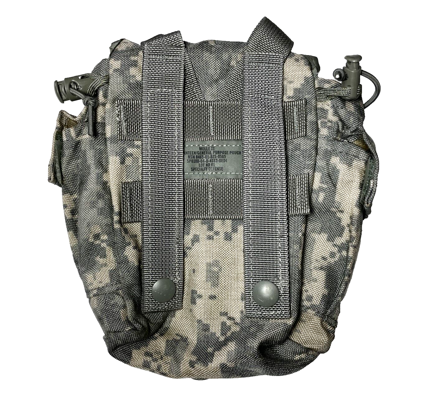 NEW MOLLE II, 1 QT CANTEEN / GENERAL PURPOSE POUCH [ACU] - AUTHENTIC USGI