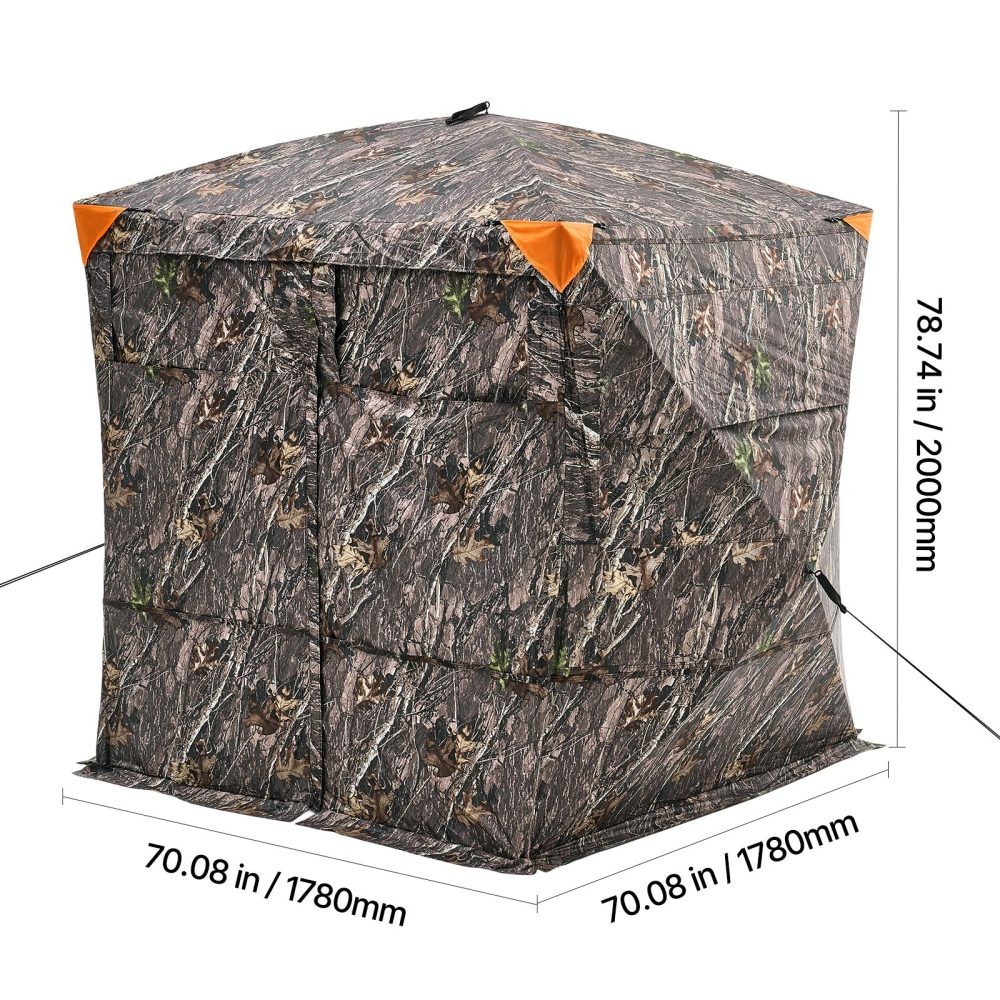 Portable Hunting Blind 270° View for Deer Turkey 4-5 Person Camo Weatherproof