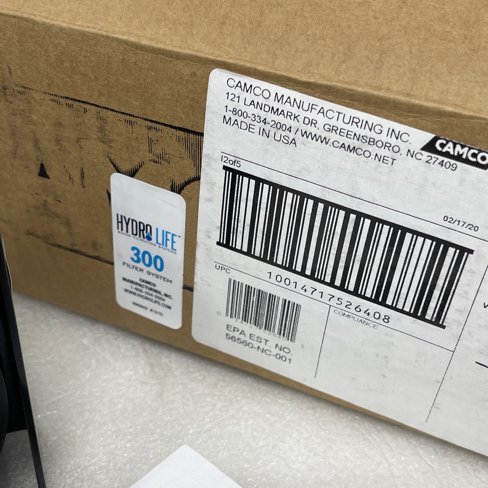 Camco Hydro Life HLC 300 Kit, 350 Water Filter Cartridge Processor, Ice Machine