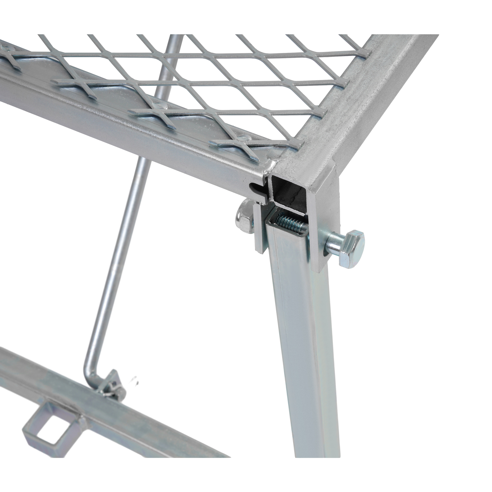 Adjustable Horned Milking Livestock Feeder Stand For Goats Trimming W/ Feeder
