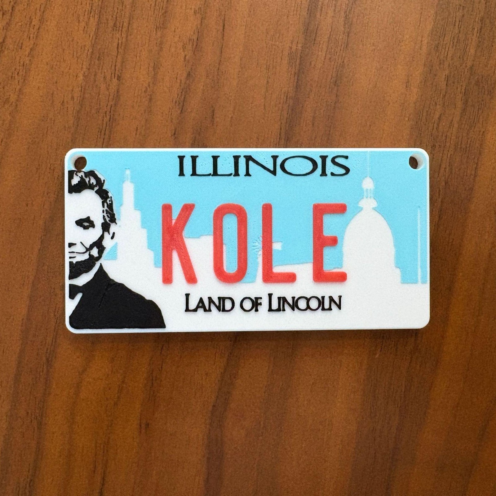Personalized Mini License Plate Tag – Custom 3D 4x2” State Plate for Kids