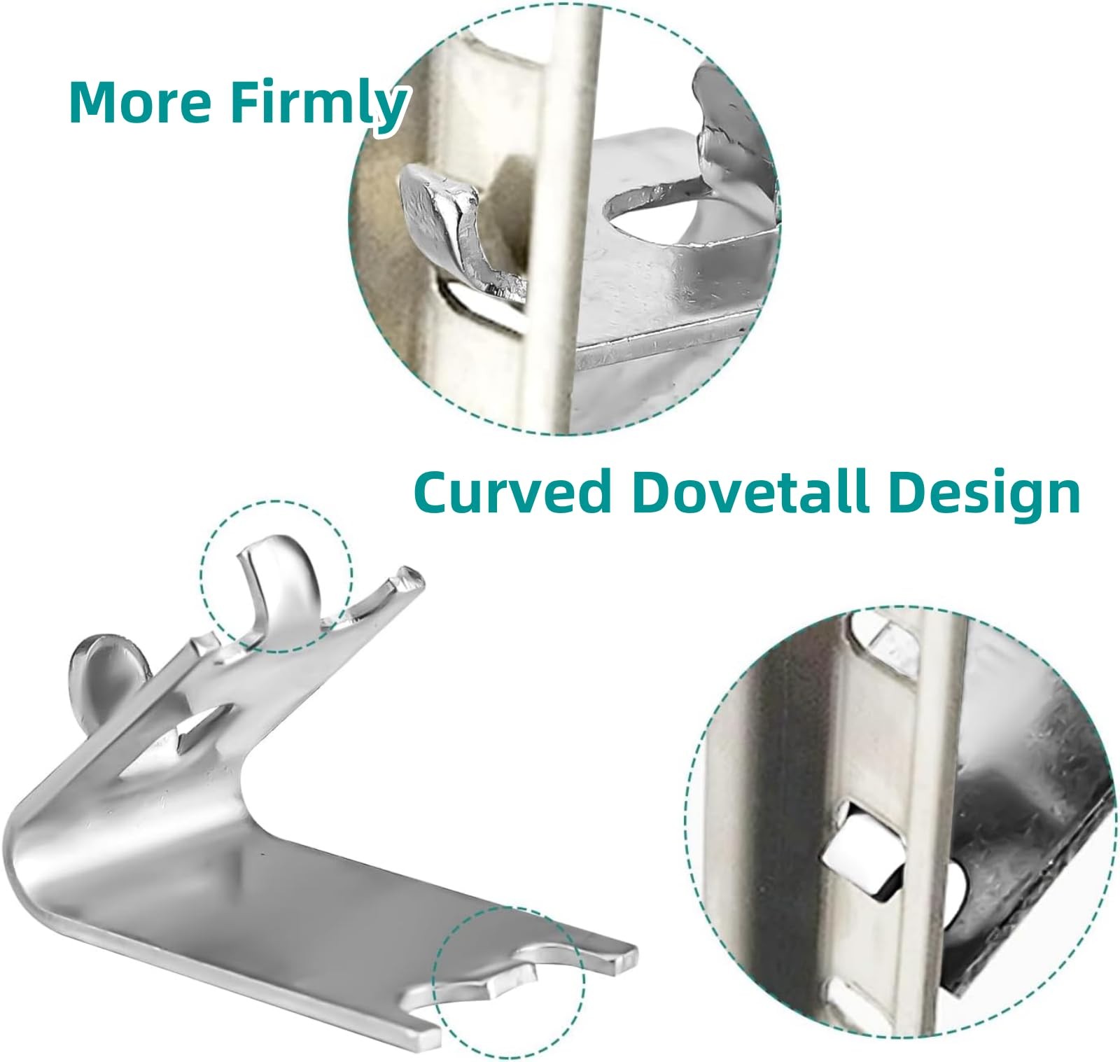 20 Pack 920158 Freezer Shelf Clip, Stainless Steel 20 Pack, ‎stainless