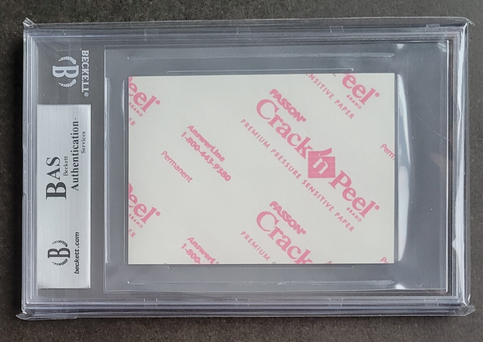 CLIVE DAVIS SIGNED BOOKPLATE BECKETT BAS COA SLABBED PRDUCER AUTOGRAPHED RARE