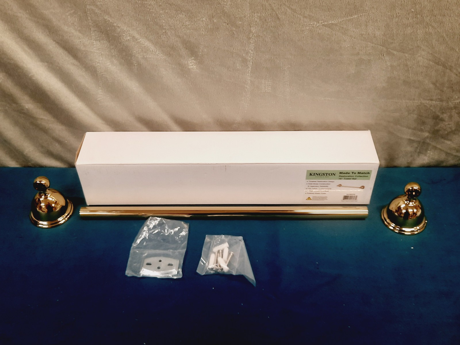 Kingston Brass BA3961 Restoration 3-1/8" Towel Bar 18" - Brass *READ*