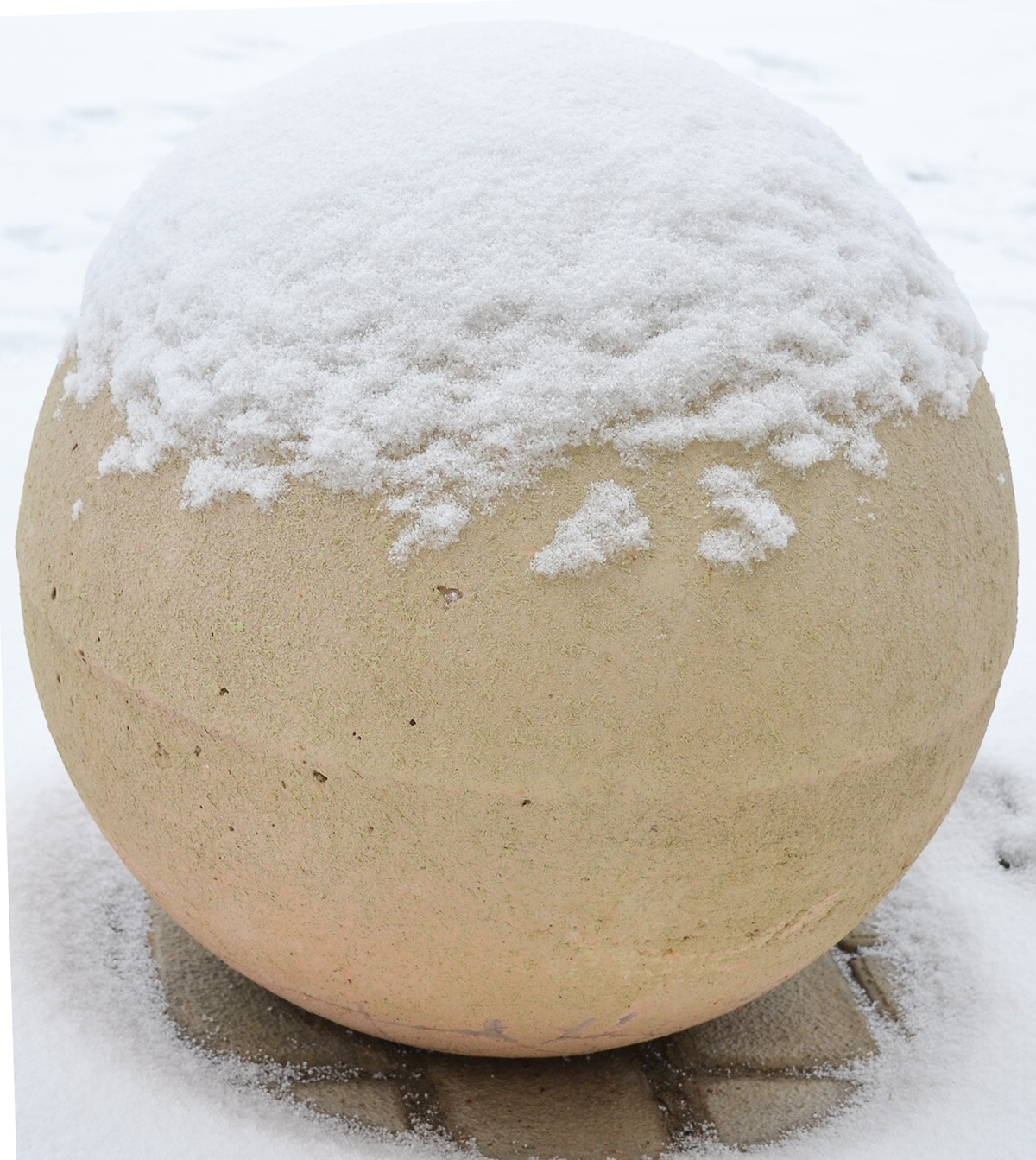 Ball Sphere Mold Concrete Cement Orb Atlas Stone Set 2 pcs 11.8'' Dia P27