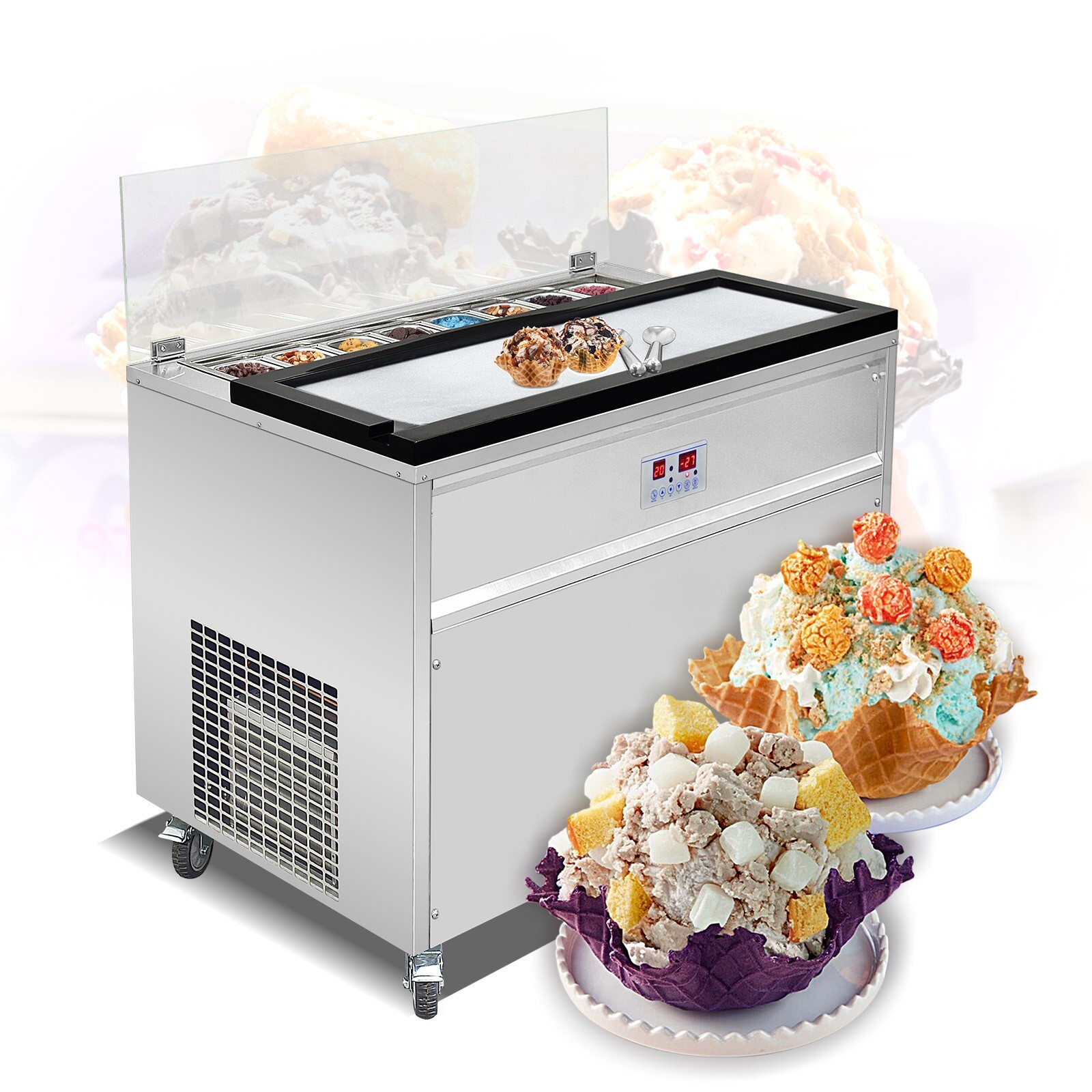 Kolice Marble Cold Plate Ice Cream Machine, Cold Stone Fried Ice Cream Machine