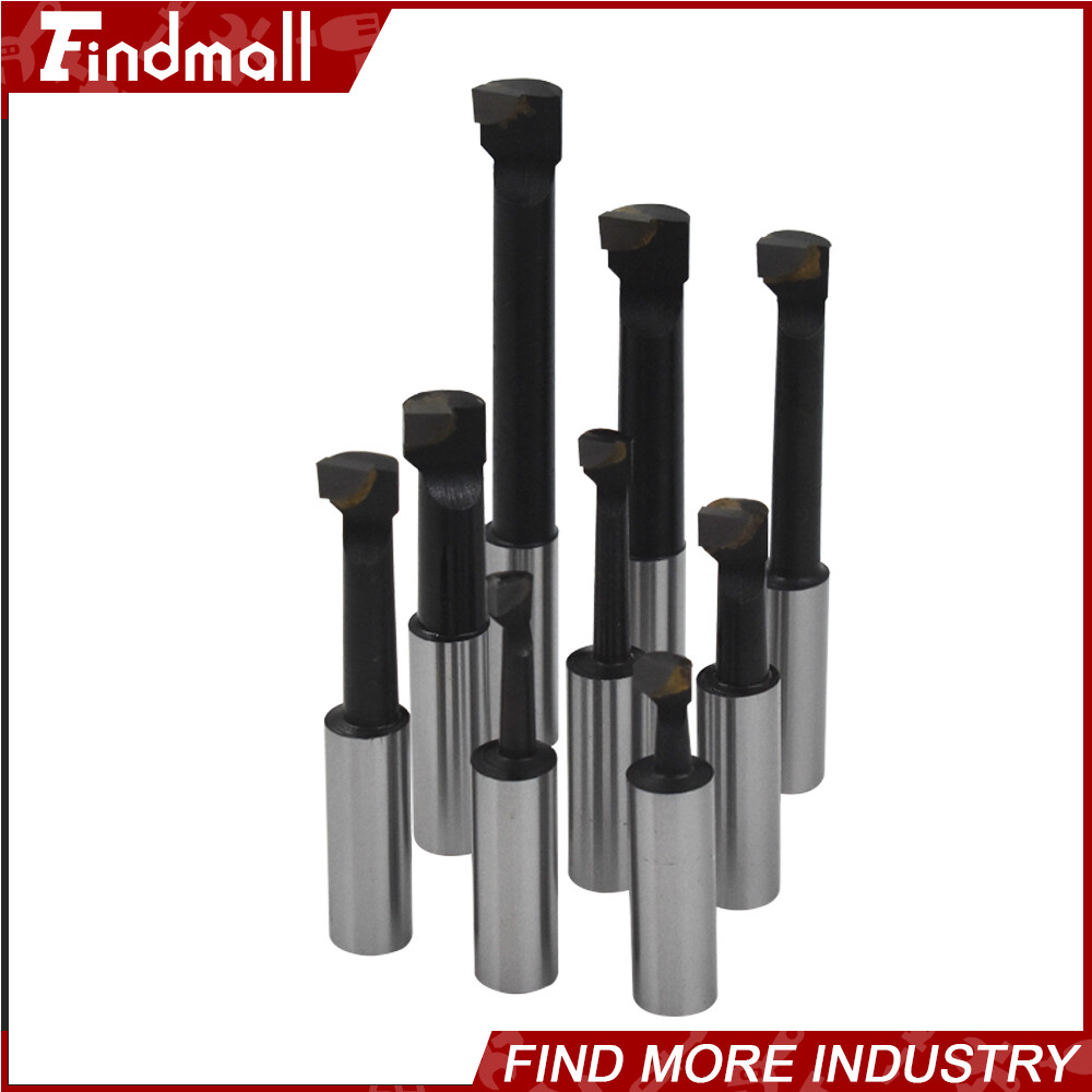 9 PCS 1/2" BORING BAR SET CARBIDE TIPPED BARS 1/2" SHANK LATHE TOOL