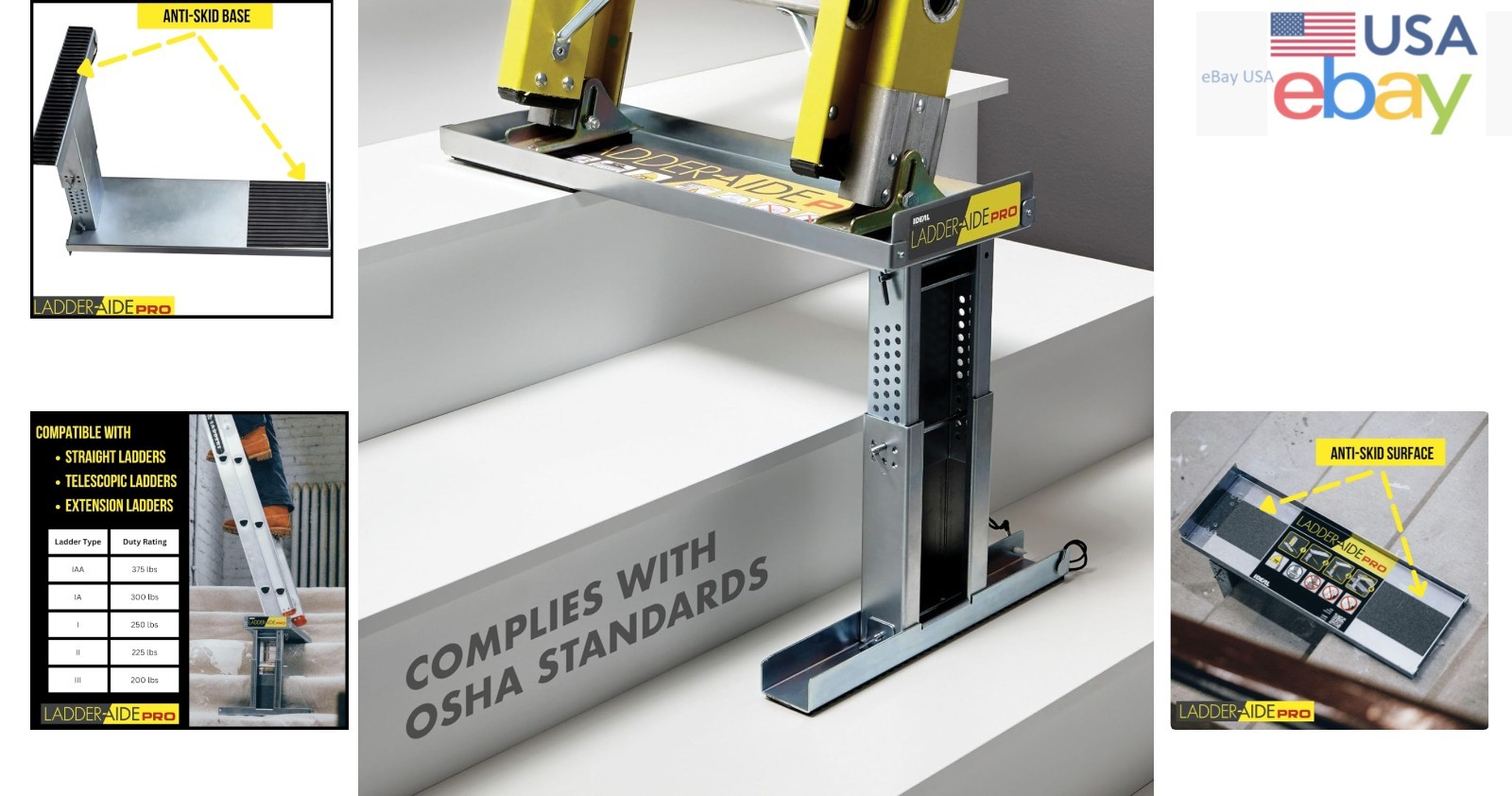 Ladder Extender and Stabilizer for Single and Extension Ladders, Easy Setup