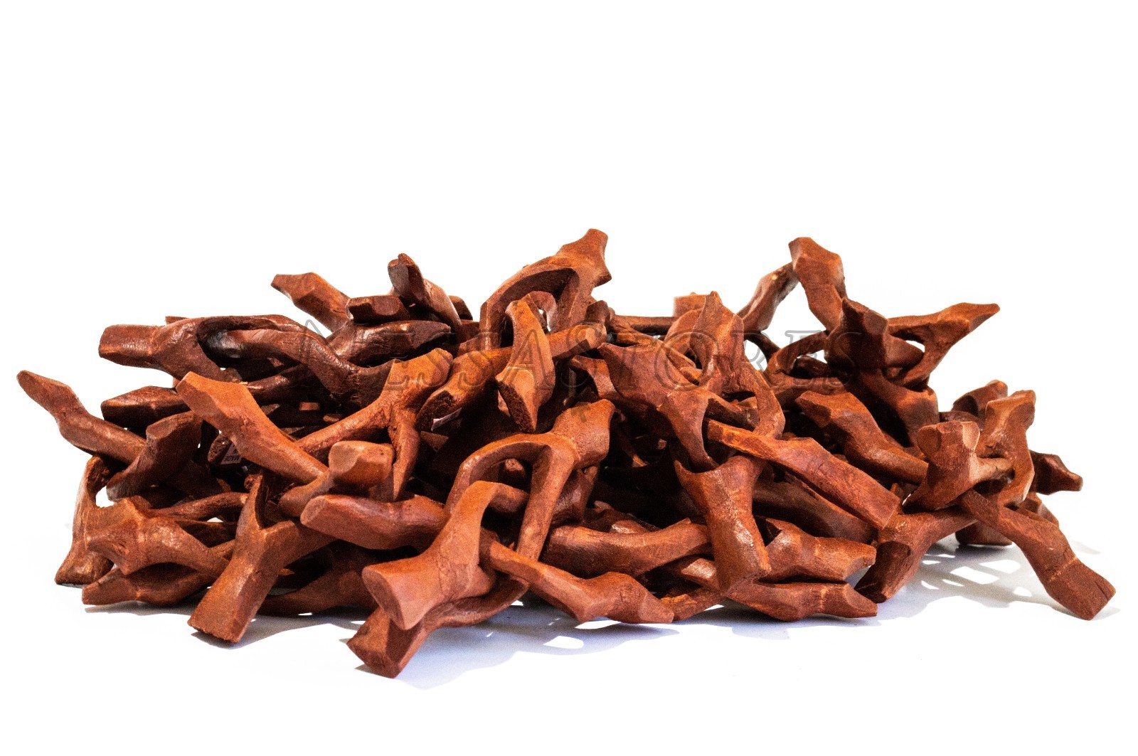 NessaStores Carved Tripod Wood Stand Holder 4" (63 pcs) #JC-45