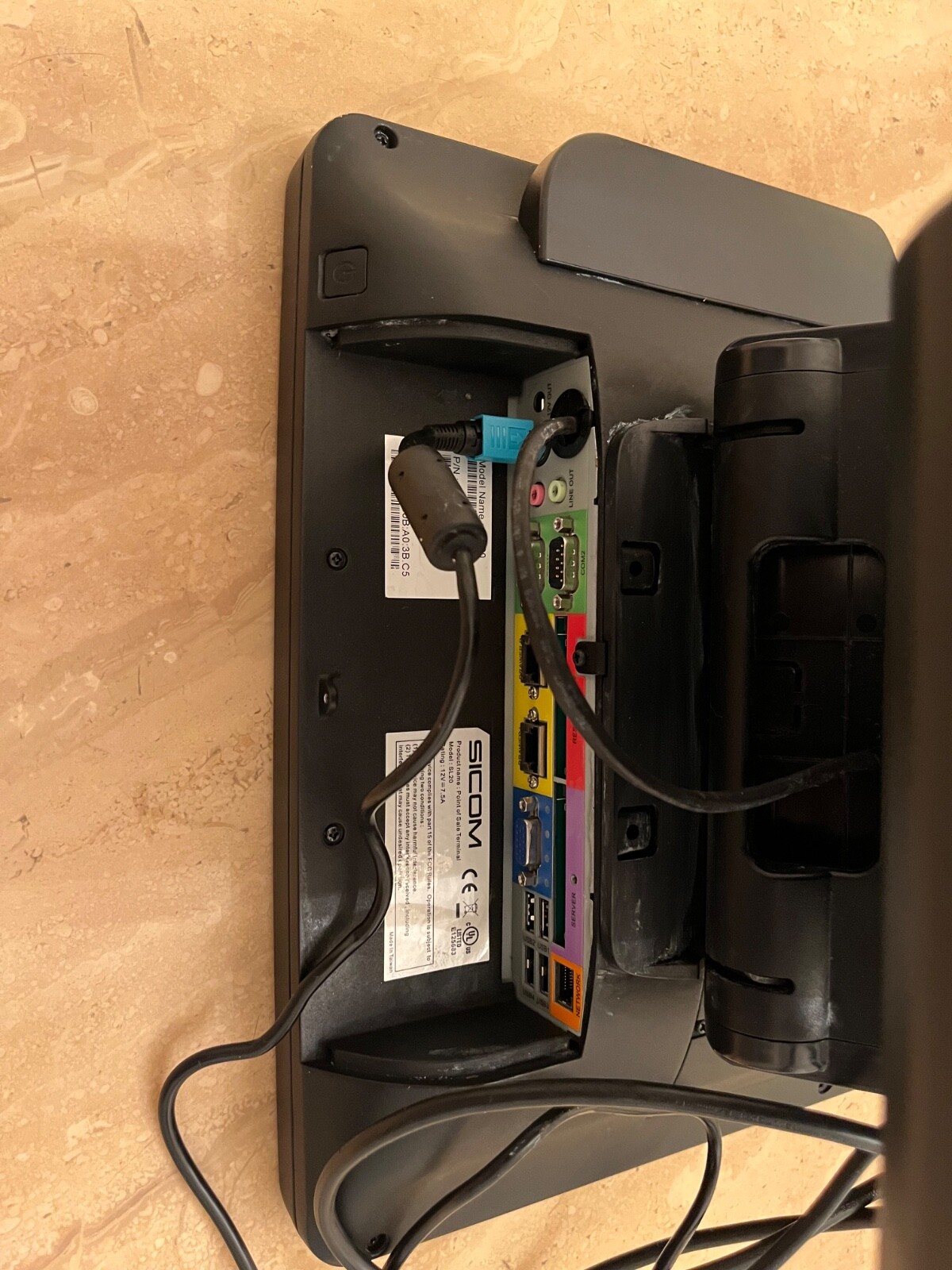 Sicom SL20 POS Terminal Register with Rear Display 2100-00 3LEP33500460