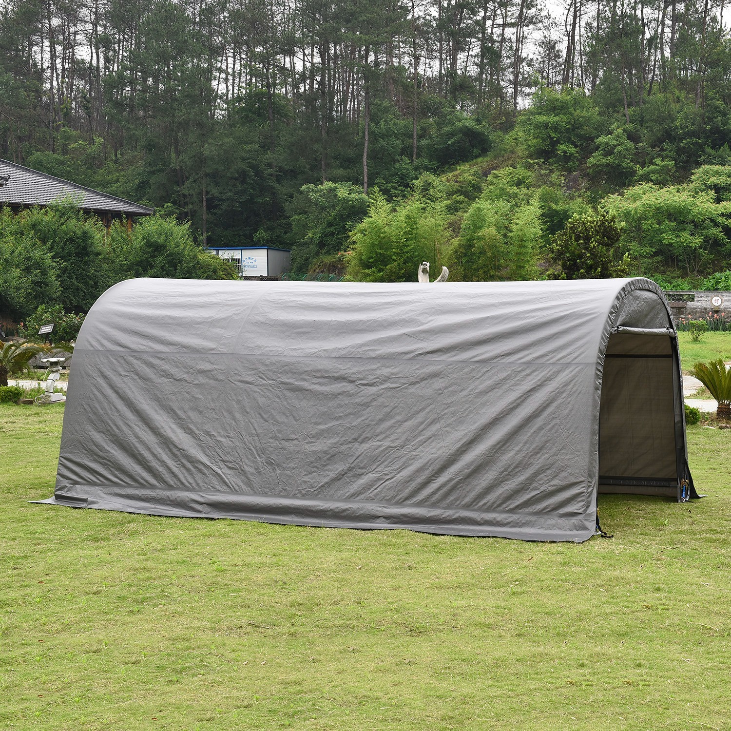 20 x 10ft Carport Heavy Duty Car Tent Garage Canopy Frame & Cover