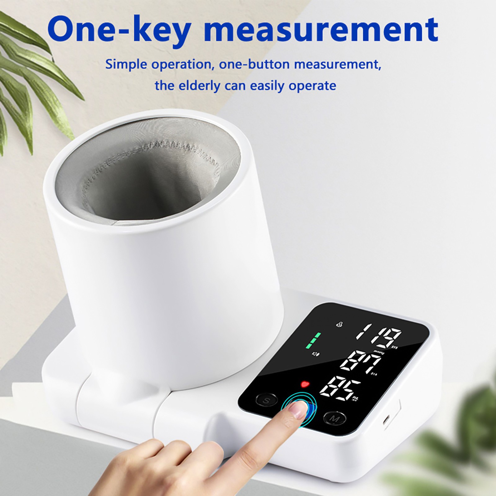 Blood Pressure Monitor Barrel Blood Digital Blood Pressure Machine Heart Rate