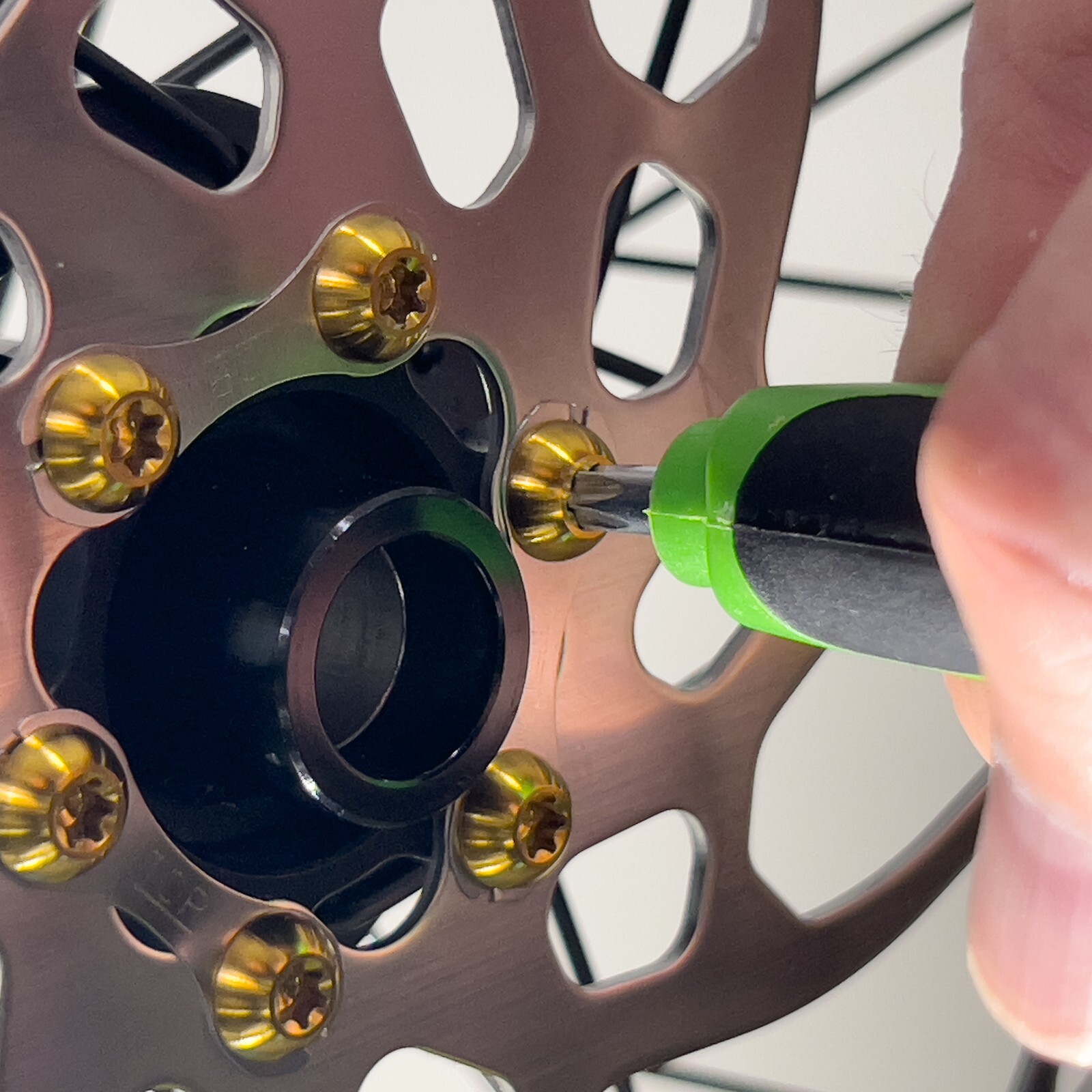 Trail Arc Titanium MTB Brake Rotor Bolt 2 Wheel Kit for 6-Bolt Brake Rotor