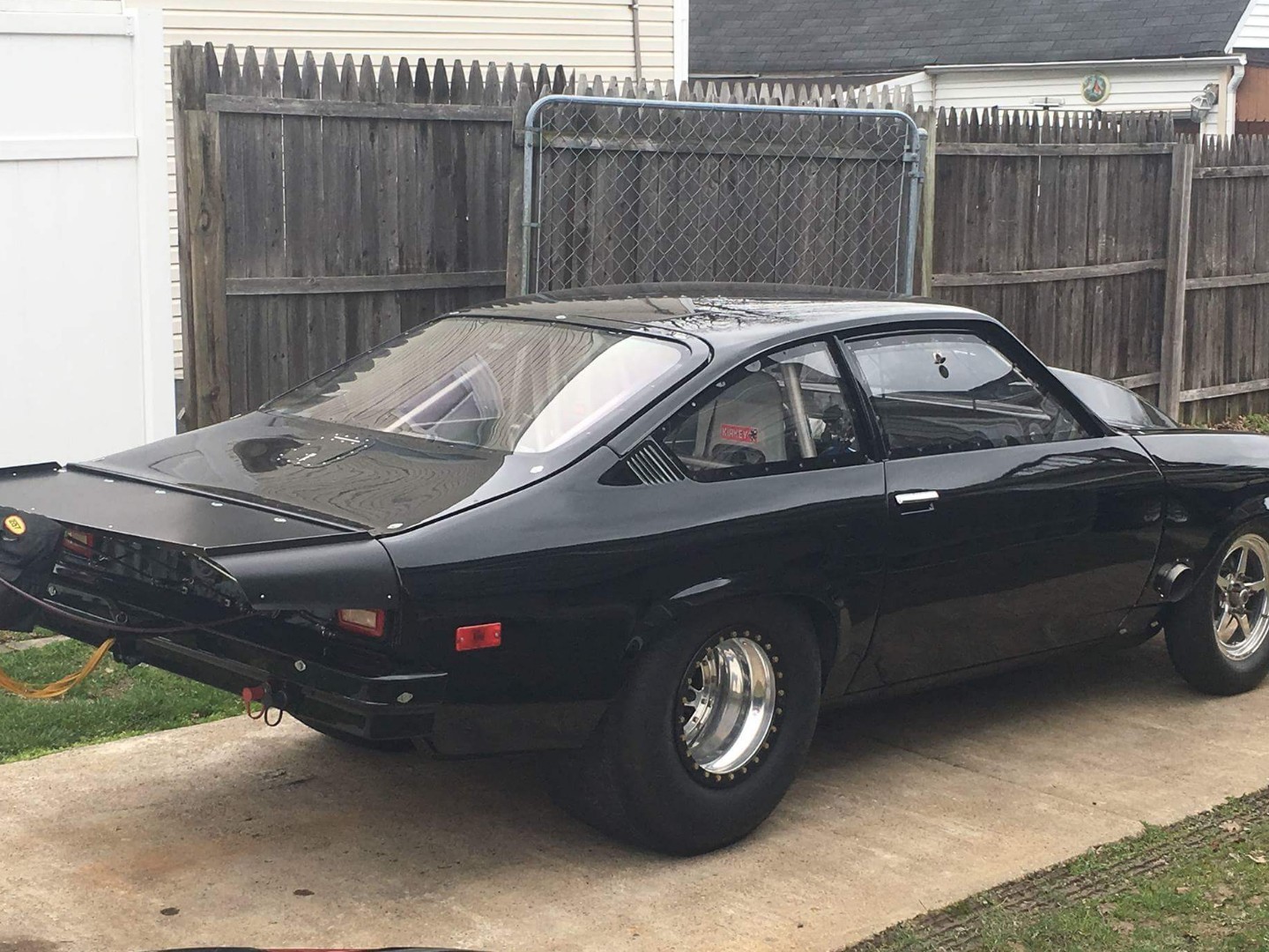 PRO RACING Chevy Vega 71/73 Wing Polished Black Brushed Satin