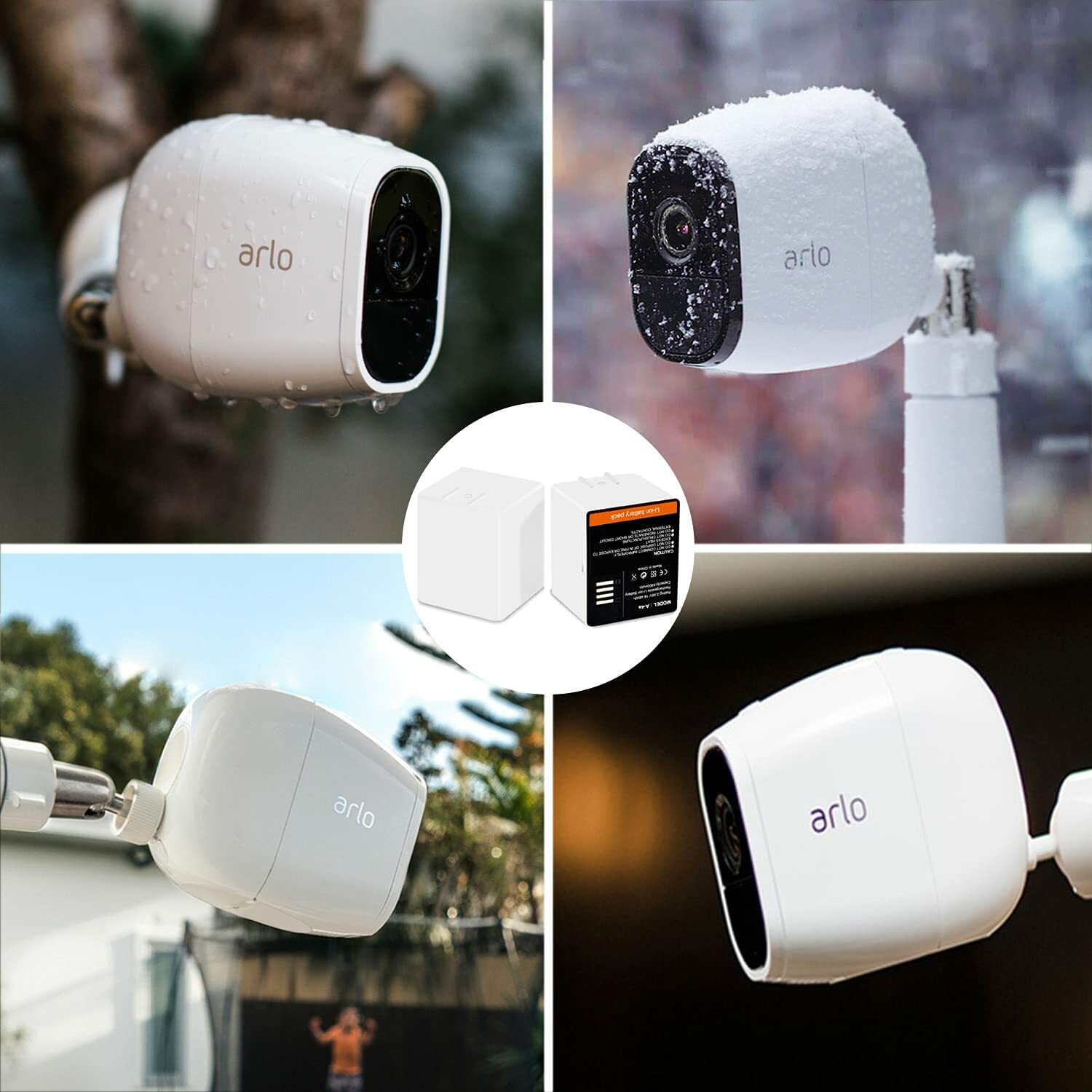 2 Battery for Arlo Pro 3/Pro 4/Ultra/Ultra 2 Camera VMC4040 VMC4040P VMC5040 NEW