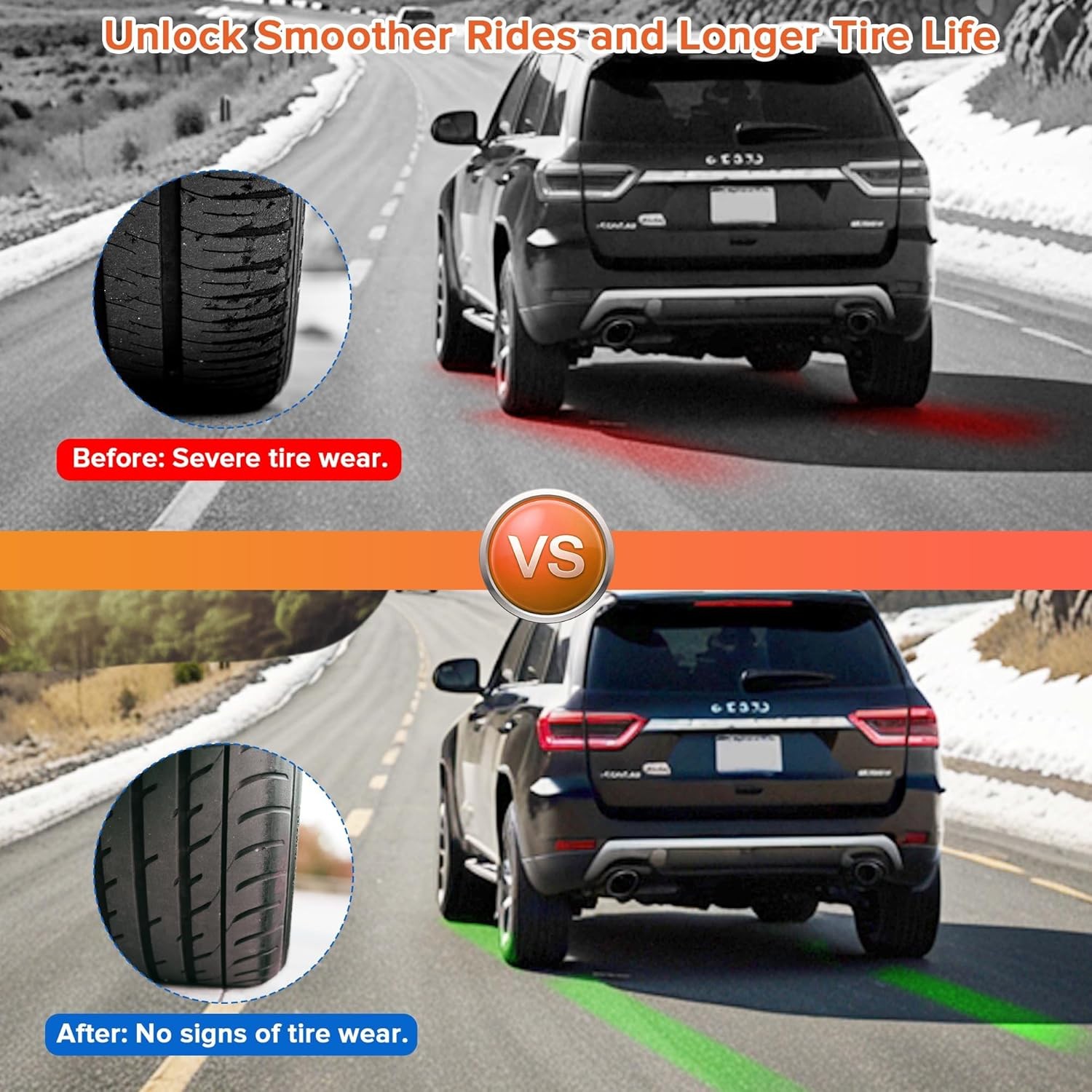 2Pcs Upgraded Wheel Toe Alignment Tool Plate Kit with Measuring Tapes - Red NEW