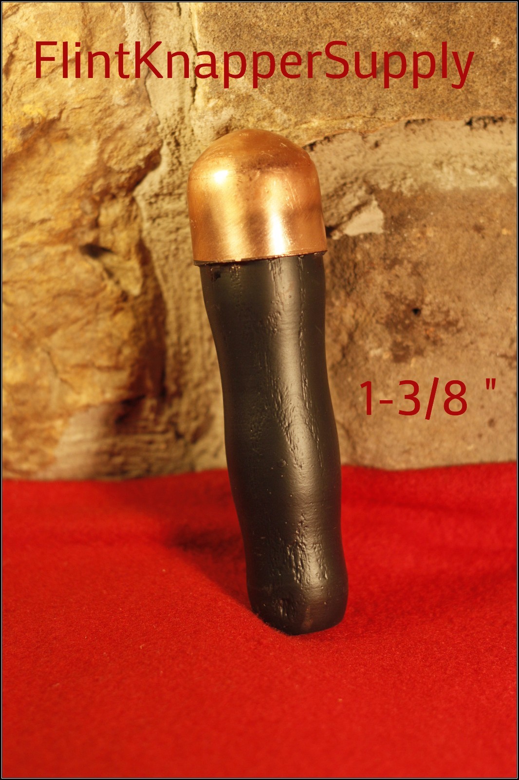 5 Piece Lead Filled Bopper Set - Copper Billets, Flint knapping tools, arrowhead