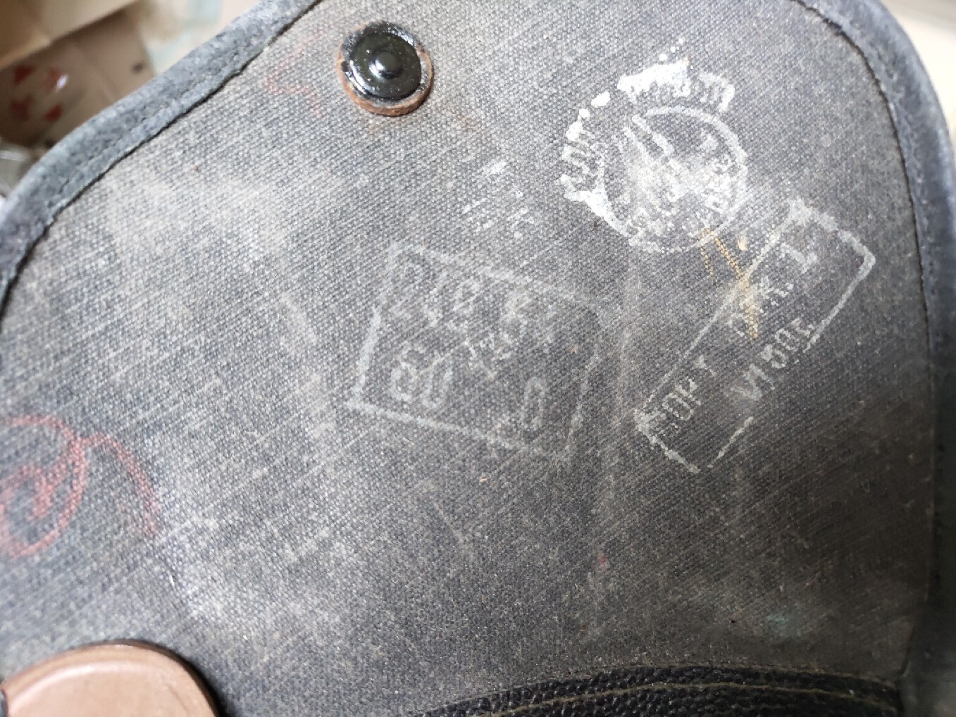 TT Gun Tokarev Holster 1950 year Original USSR Soviet Army Leather Tarpaulin