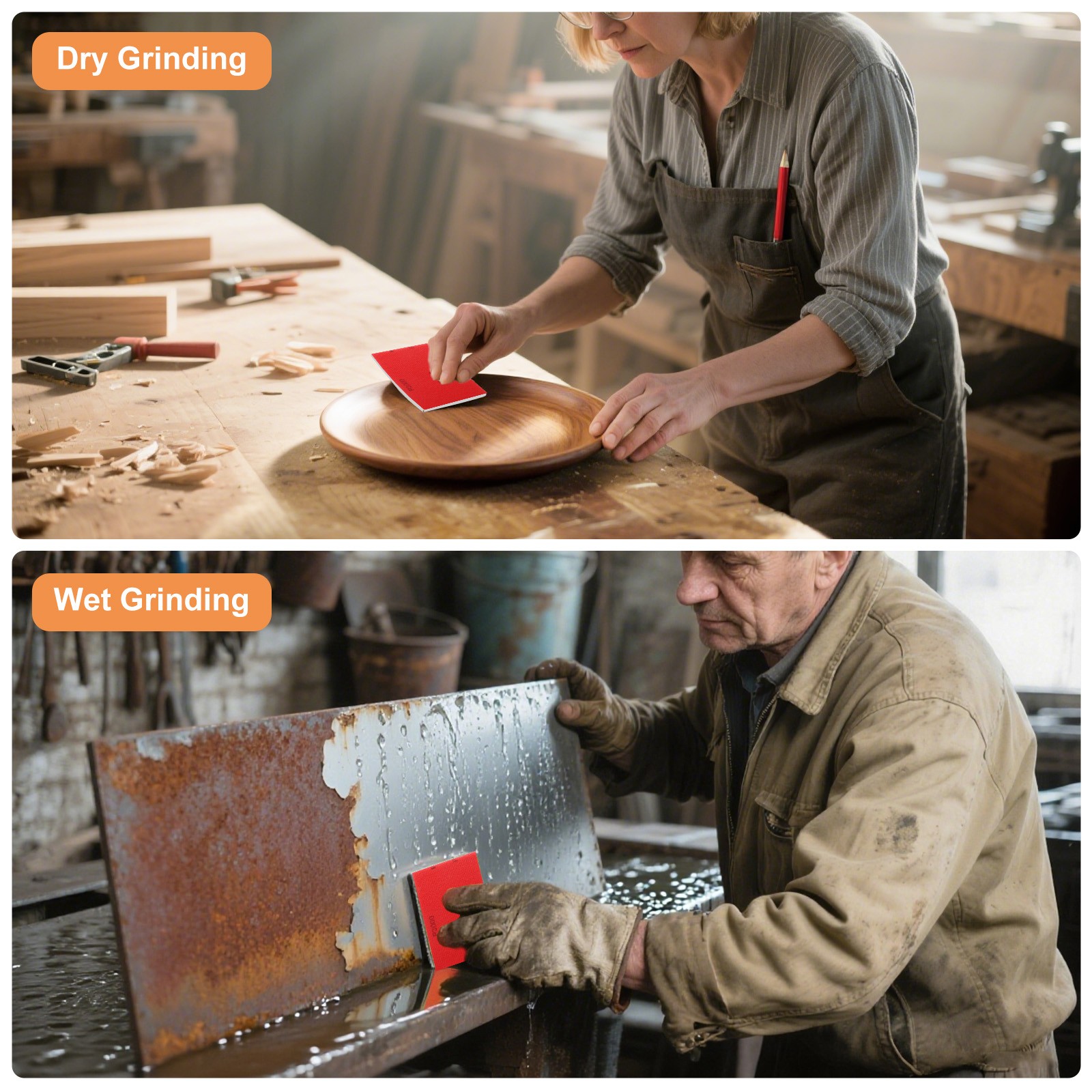 28pcs Sanding Sponge Pads 180-3000 Grit Wet Dry Sandpaper Block for Wood Metal