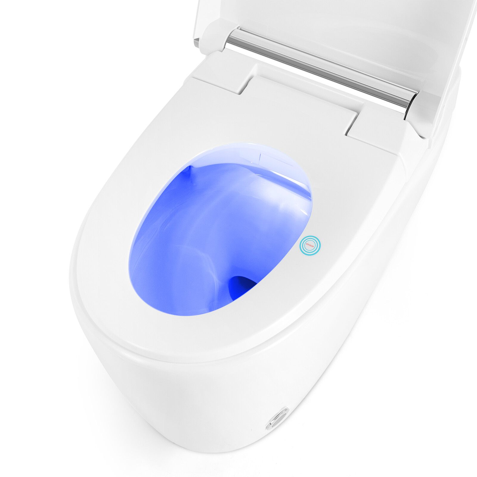 1.27GDF One Piece Smart Toilet Heat Auto Flush Foot Sensor Night Light