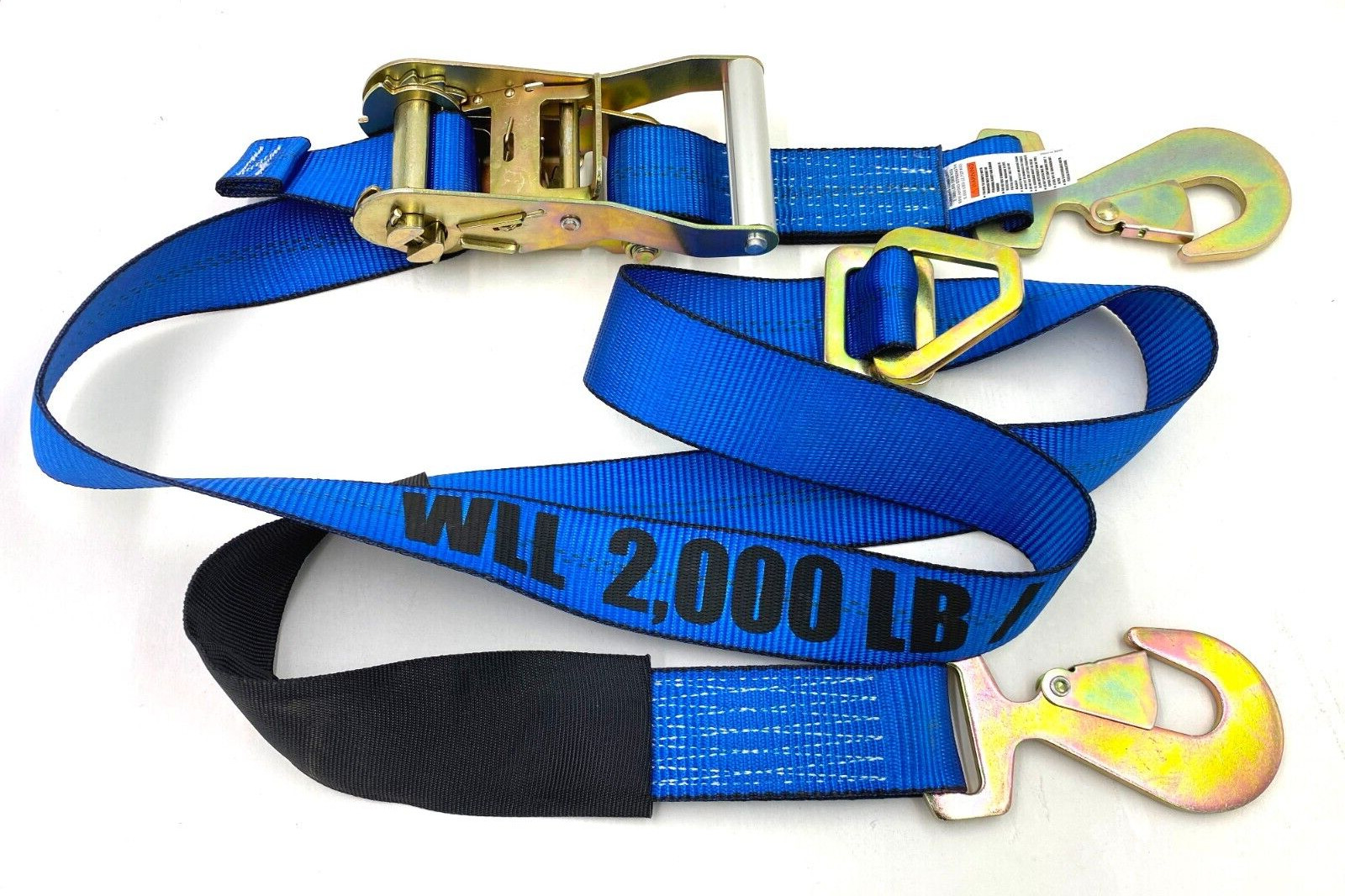 4 Axle Straps Race Car Trailer Car Hauler Tie Down Ratchet Strap Flatbed Tow BL