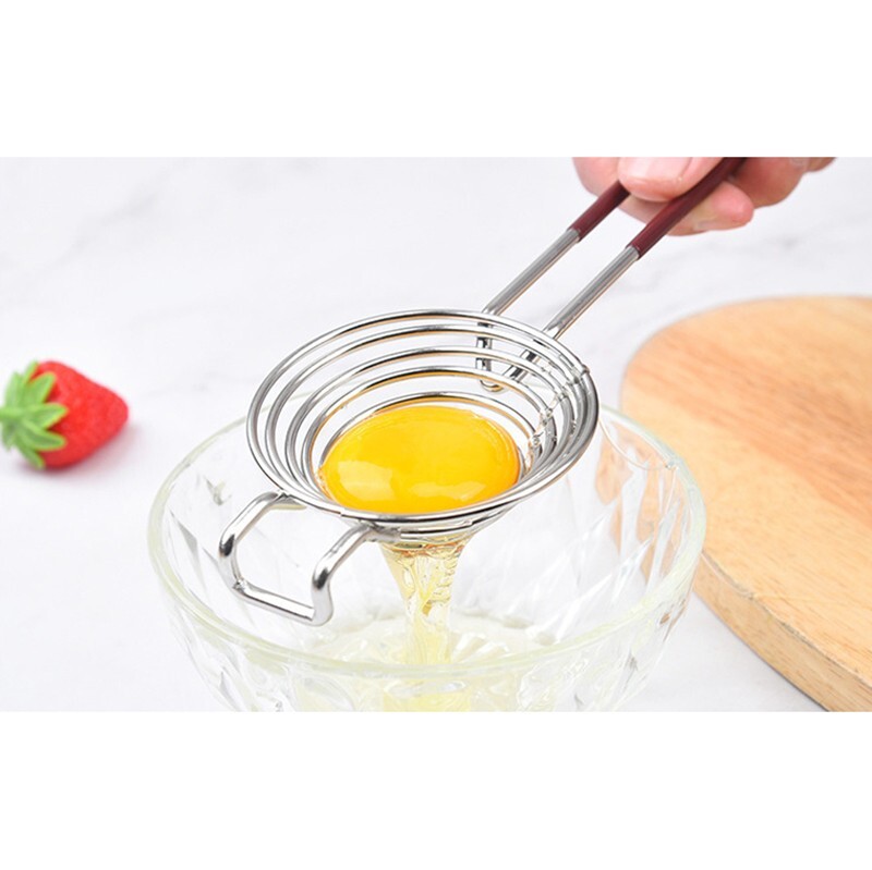 9.4" Easy Egg Yolk White Separator Kitchen Gadget Stainless Steel